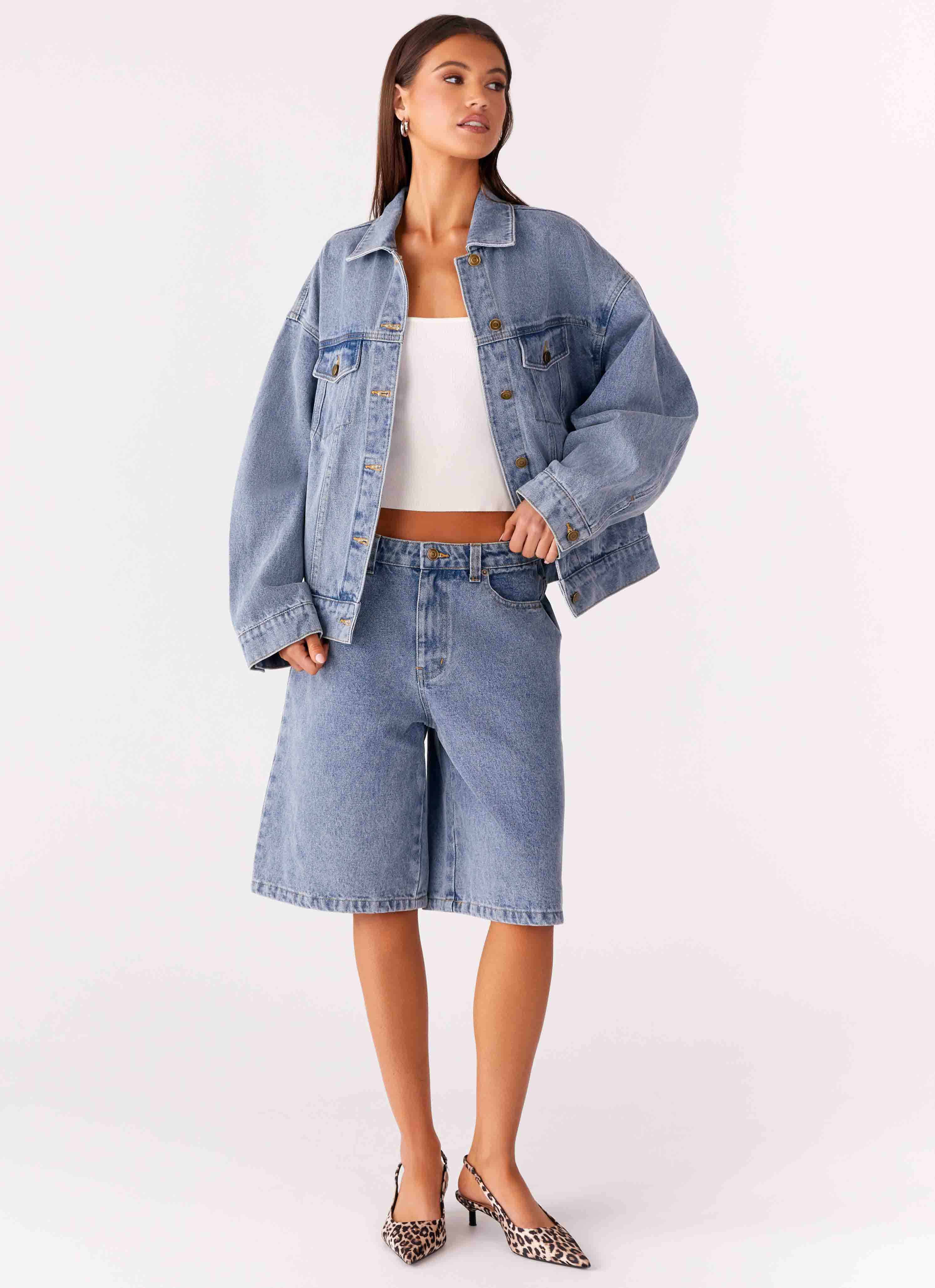 Orleans Denim Jorts - Blue - Image 5