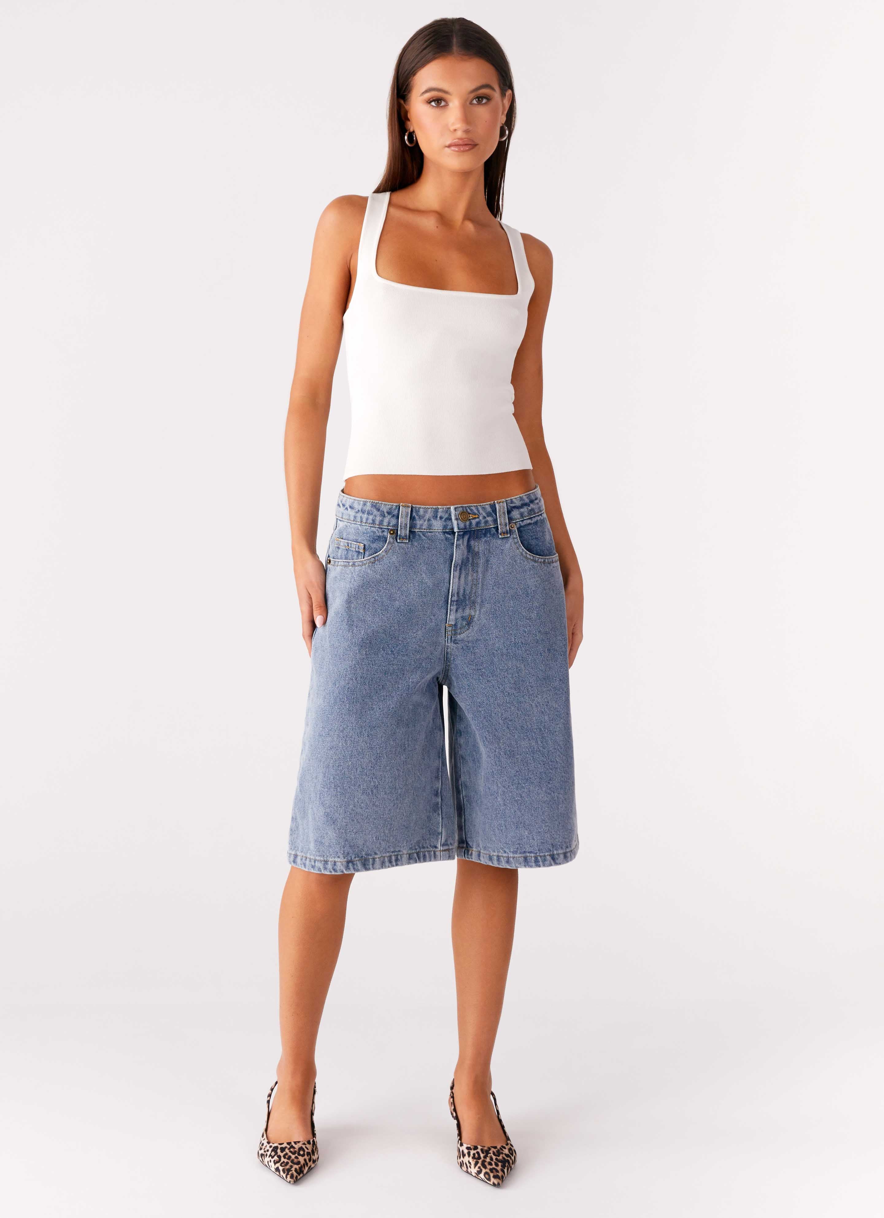 Orleans Denim Jorts - Blue - Image 6