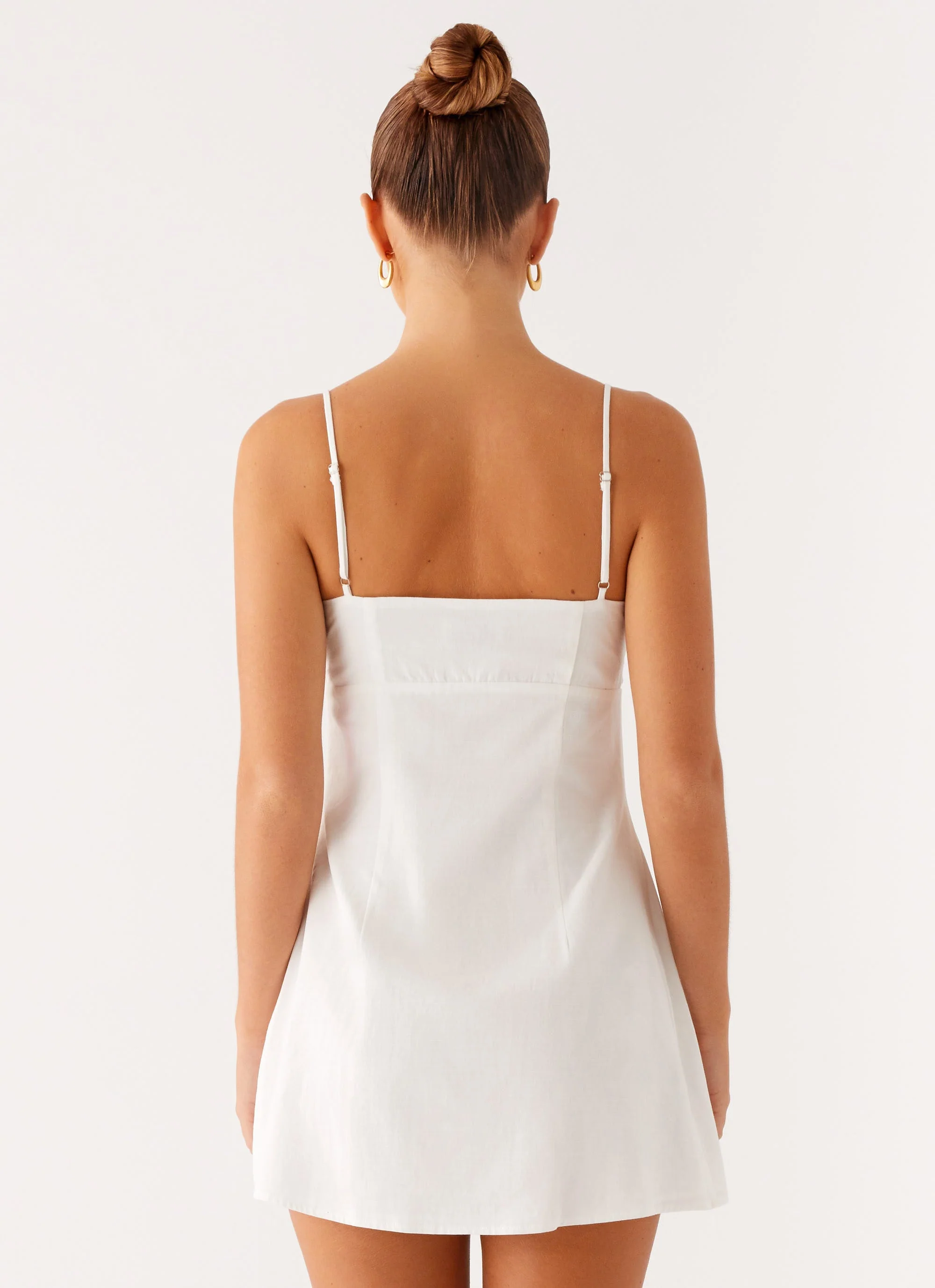 Orson Mini Dress - White - Image 5