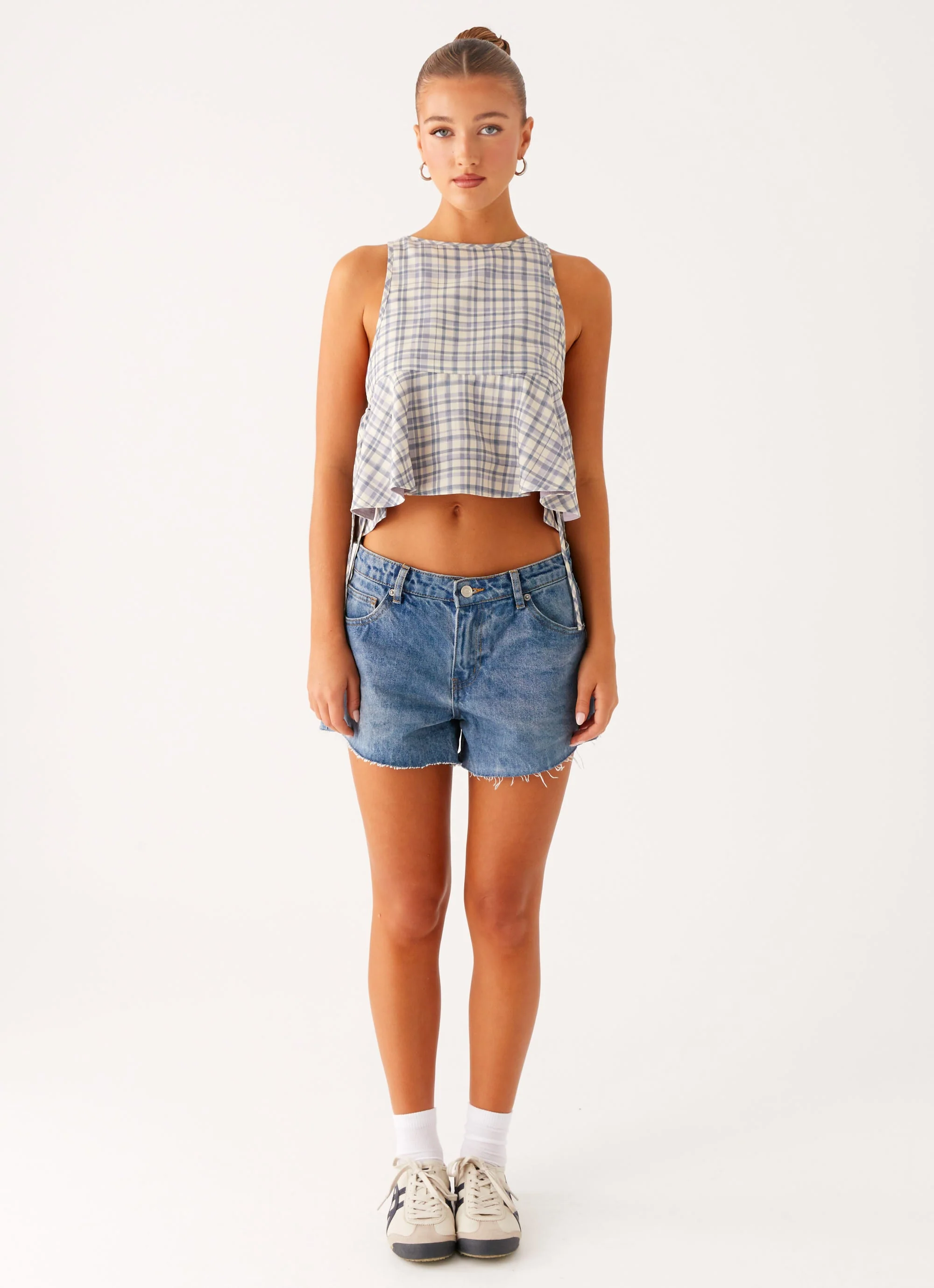 Osborne Halter Top - Check - Image 2