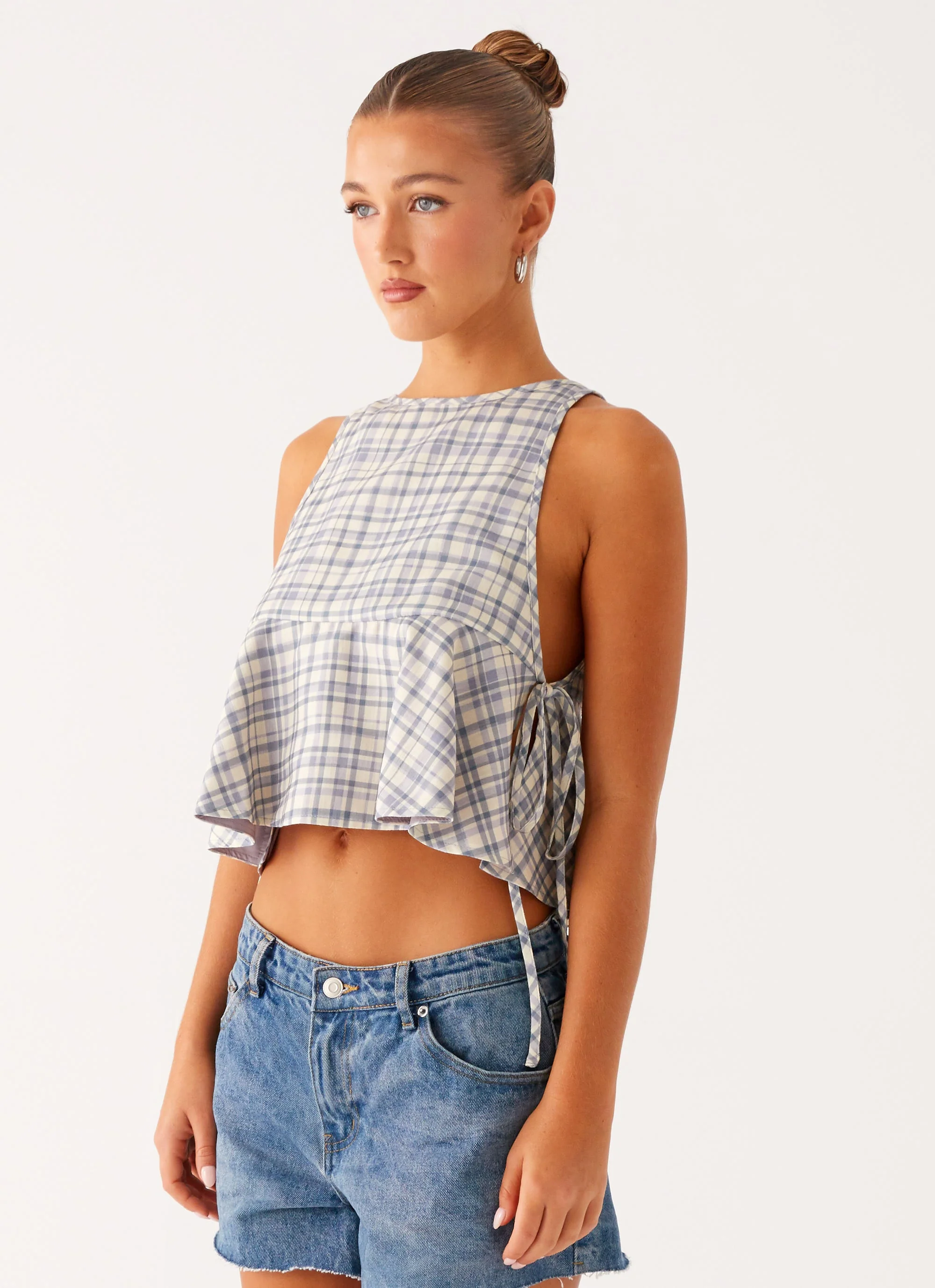 Osborne Halter Top - Check - Image 3