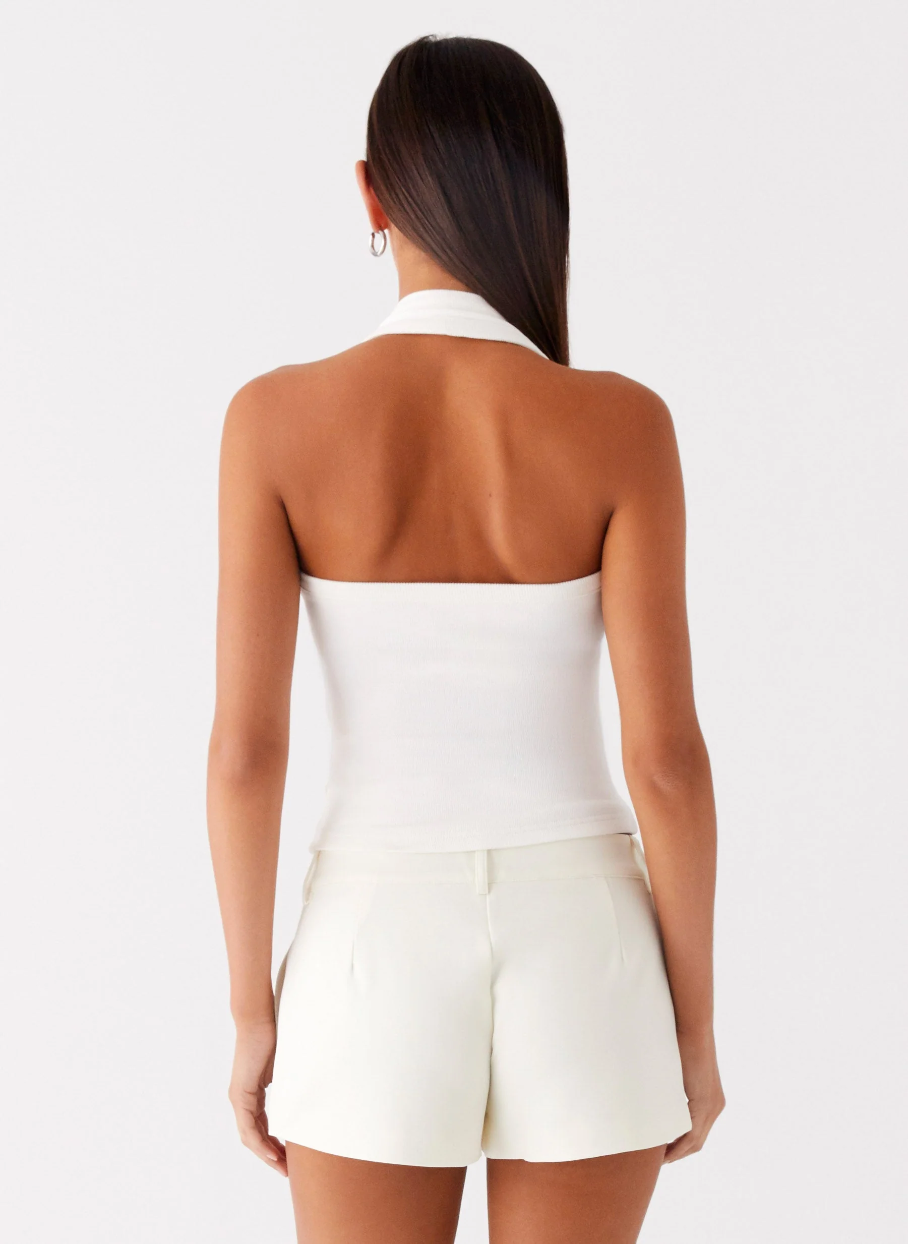 Oslo Mini Shorts - Ivory - Image 5