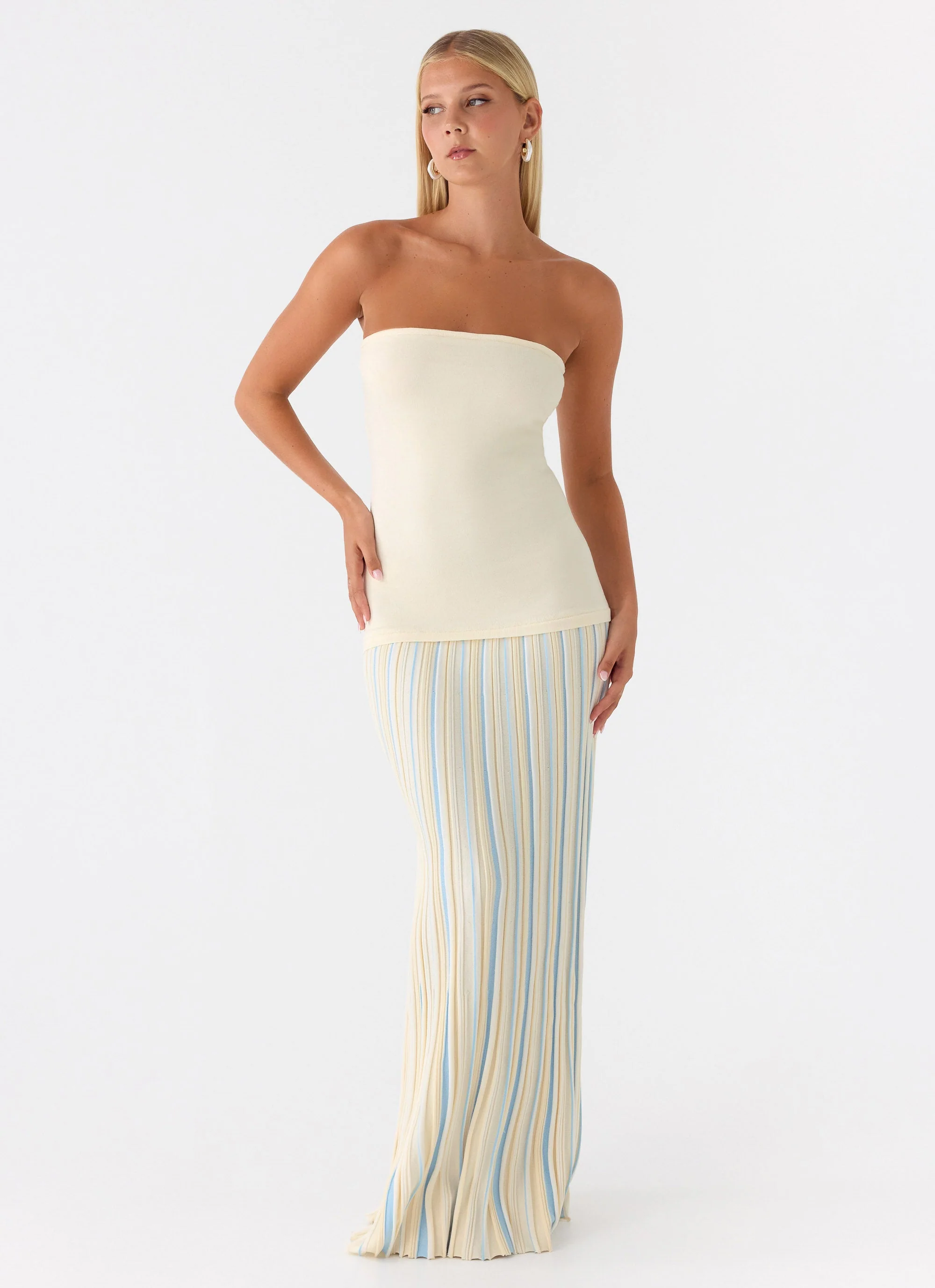 Otillie Knit Maxi Dress - Yellow - Image 4