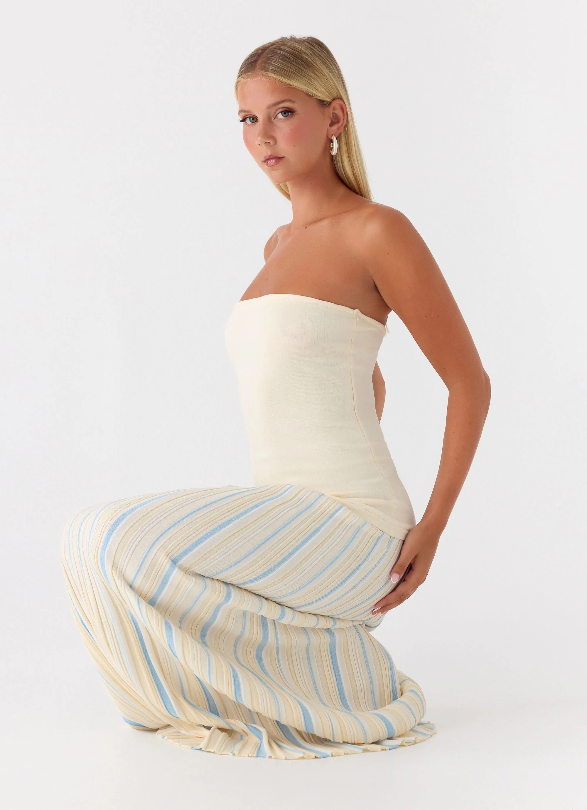 Otillie Knit Maxi Dress - Yellow - Image 5