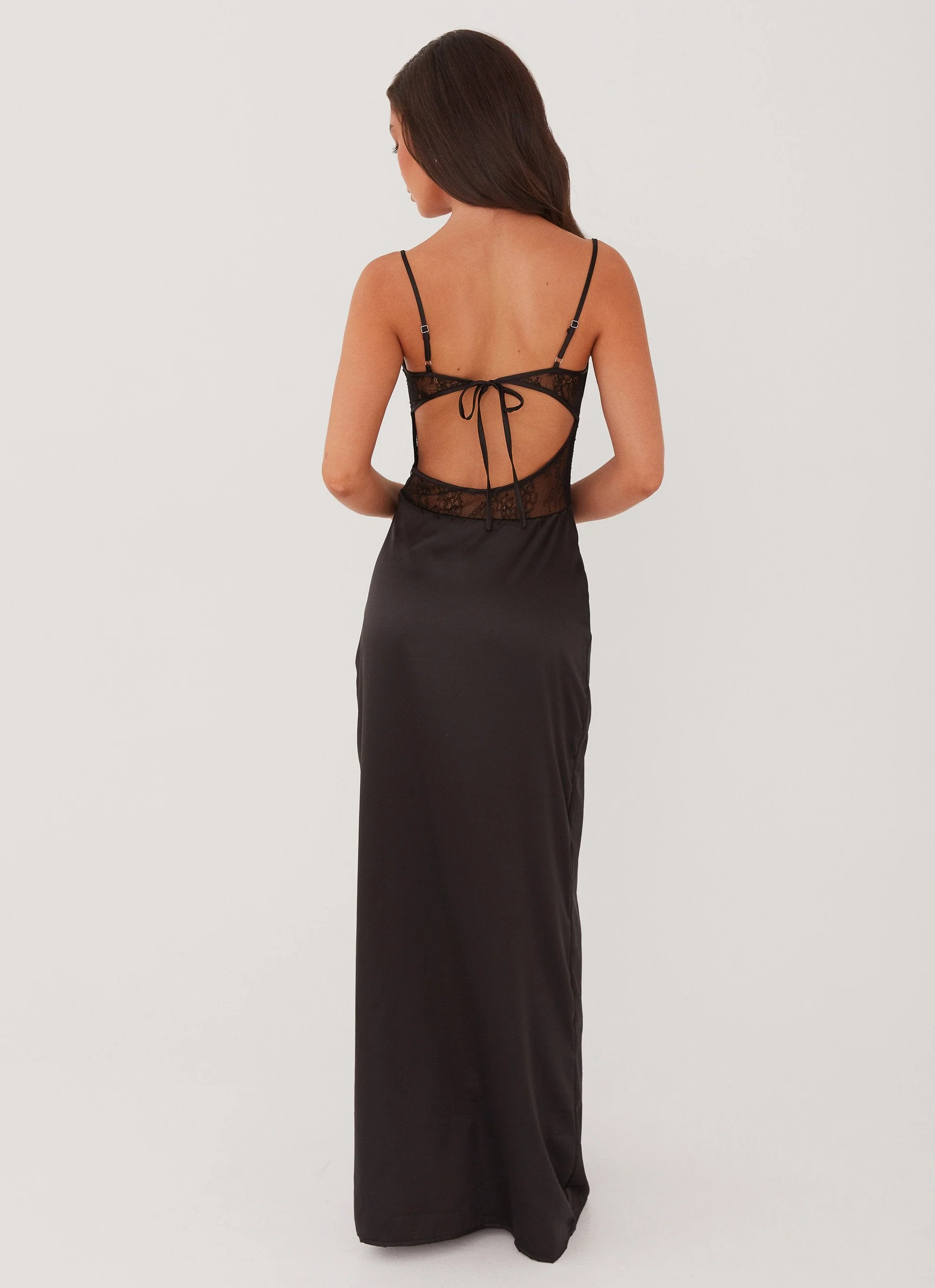 Palais Royale Lace Maxi Dress - Black - Image 4