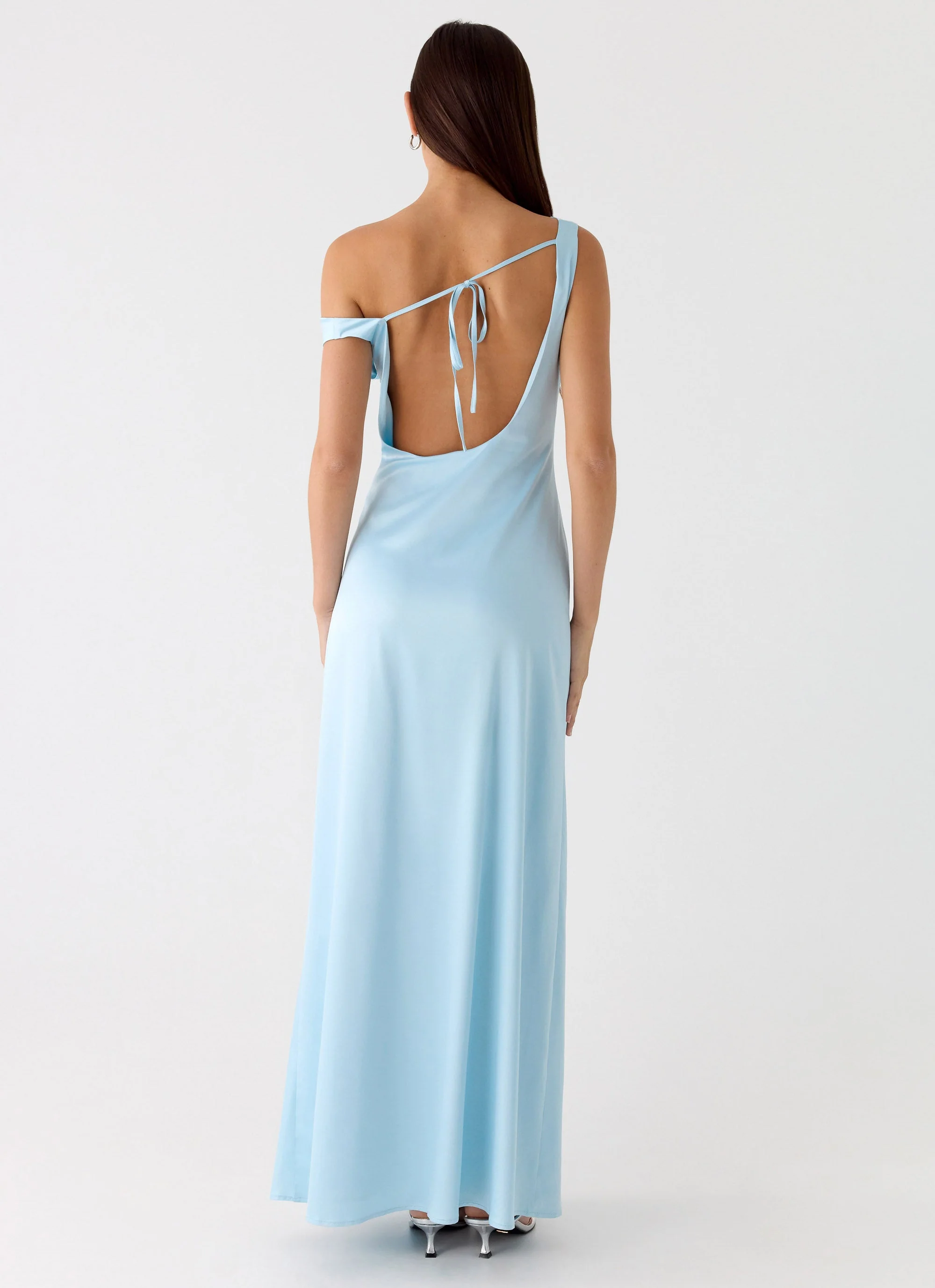 Palm Royal Maxi Dress - Ice Blue - Image 4