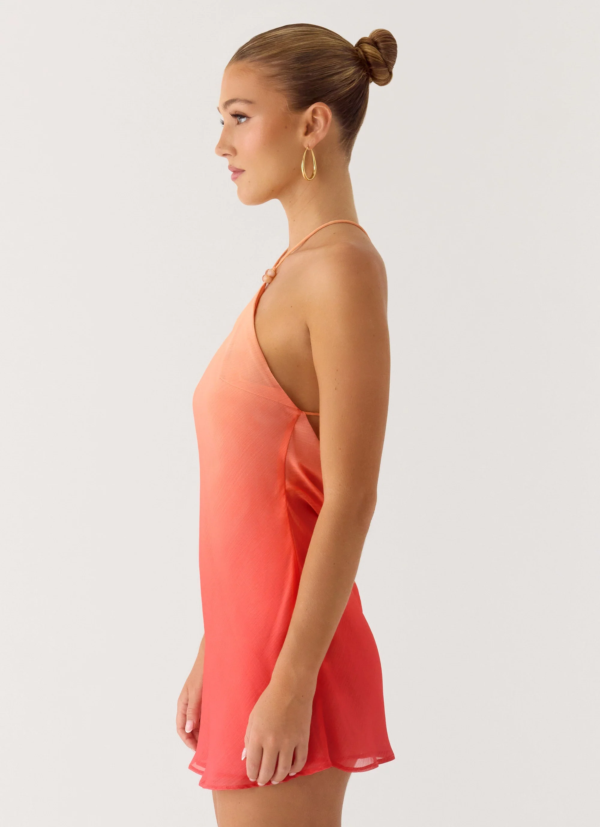 Palm Sugar Beaded Mini Dress - Sunset Ombre - Image 2