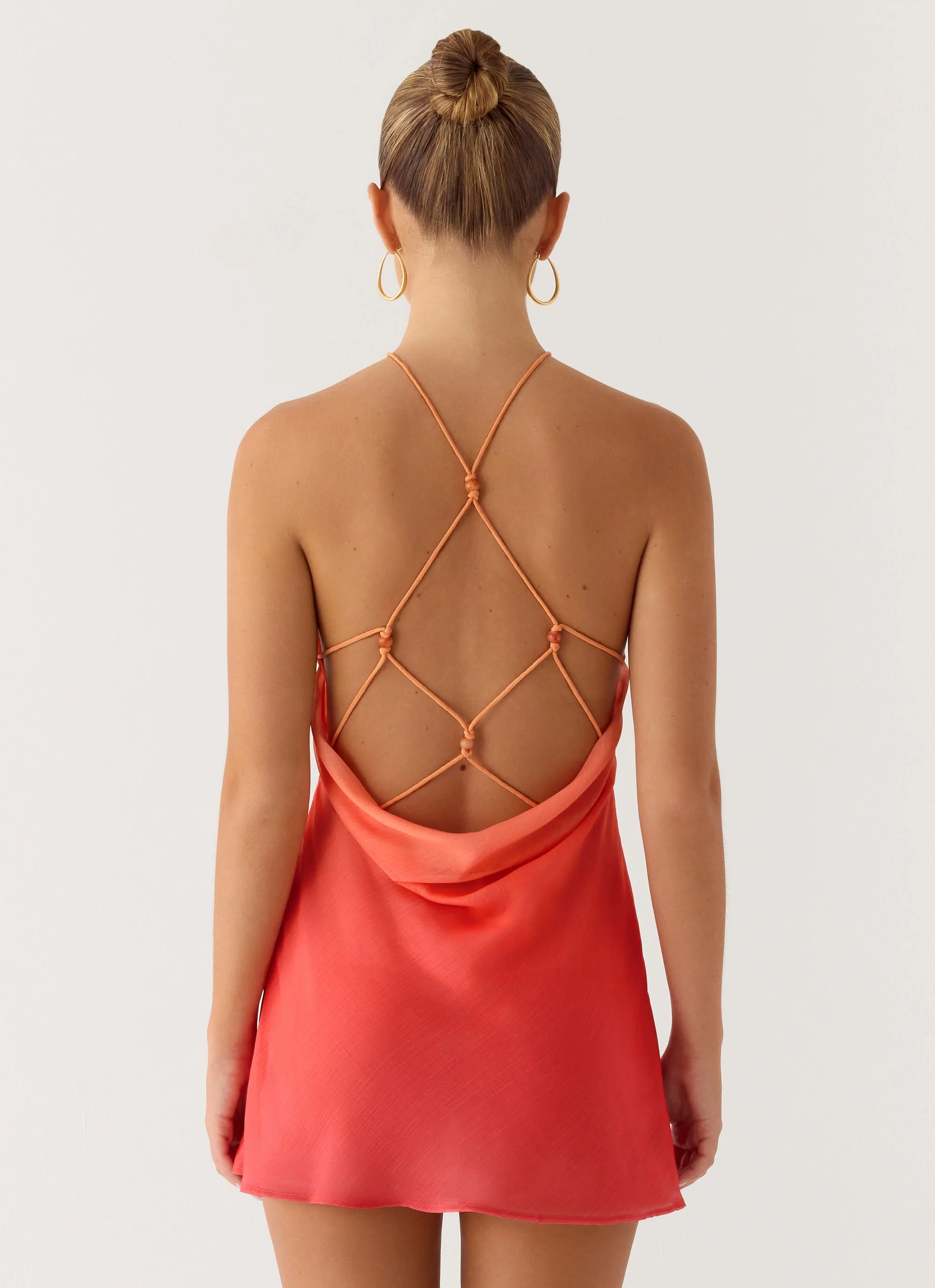 Palm Sugar Beaded Mini Dress - Sunset Ombre - Image 3