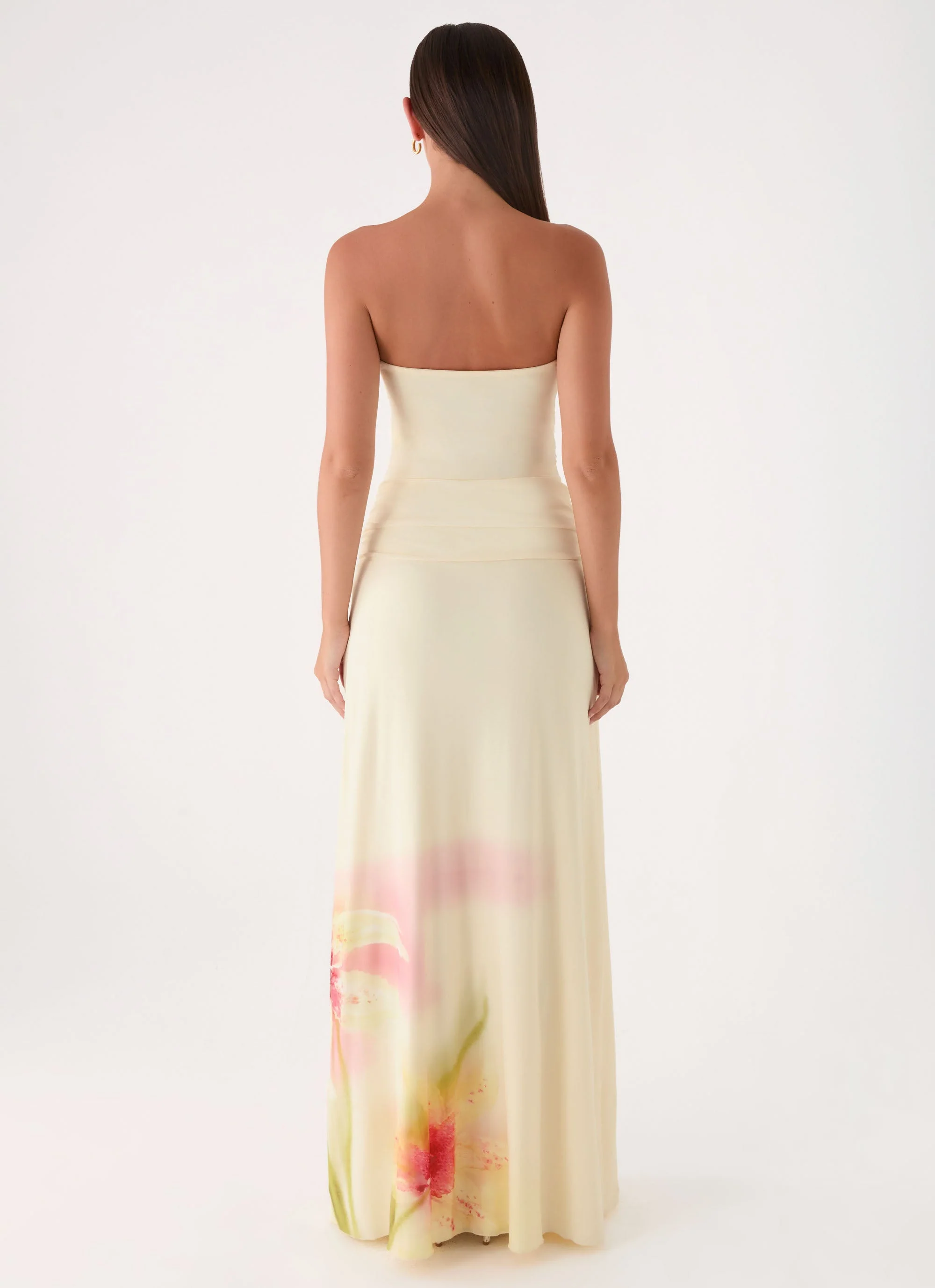 Palomar Strapless Maxi Dress - Soft Lily - Image 2