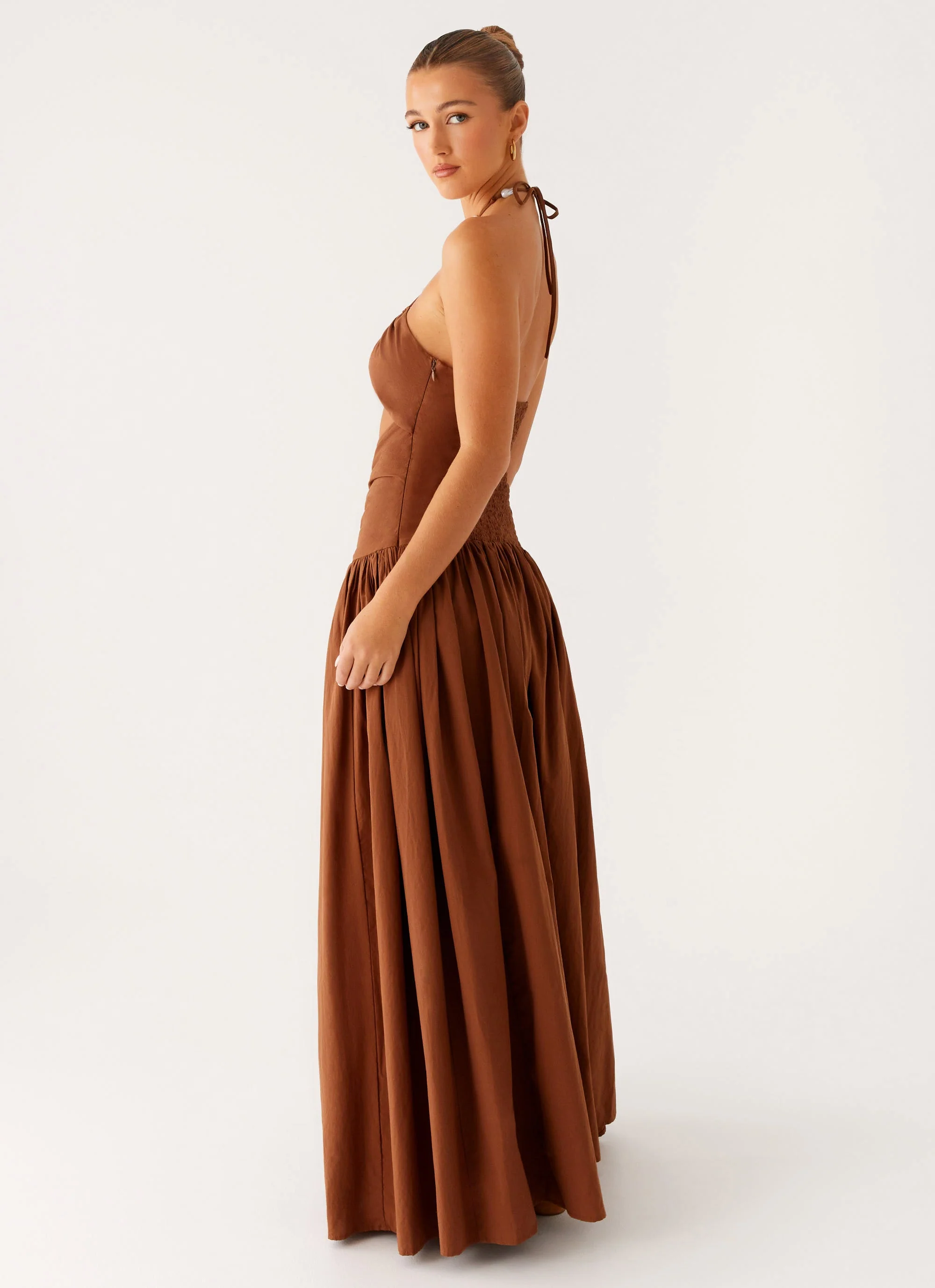 Paltrow Maxi Dress - Chocolate - Image 3