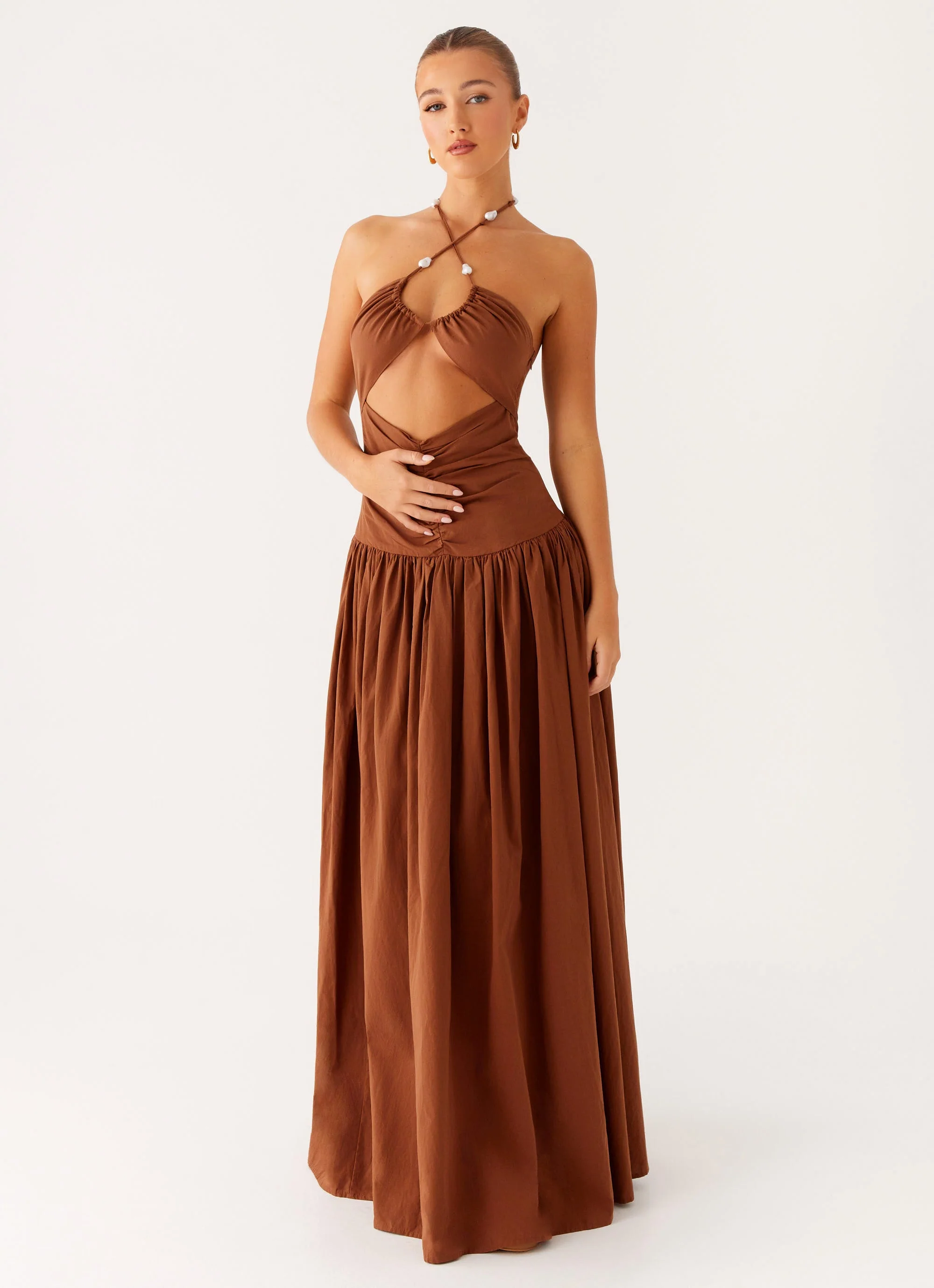 Paltrow Maxi Dress - Chocolate - Image 5