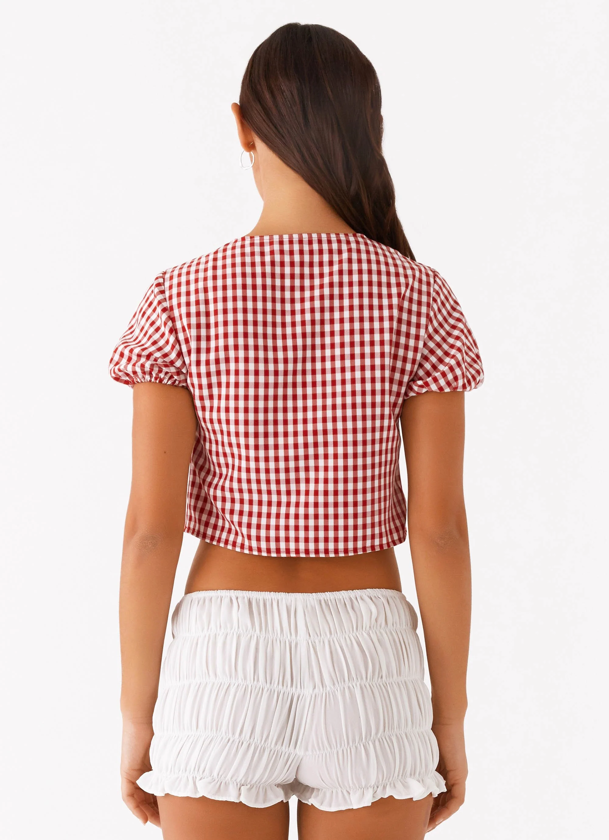 Pandora Blouse - Red Gingham - Image 4