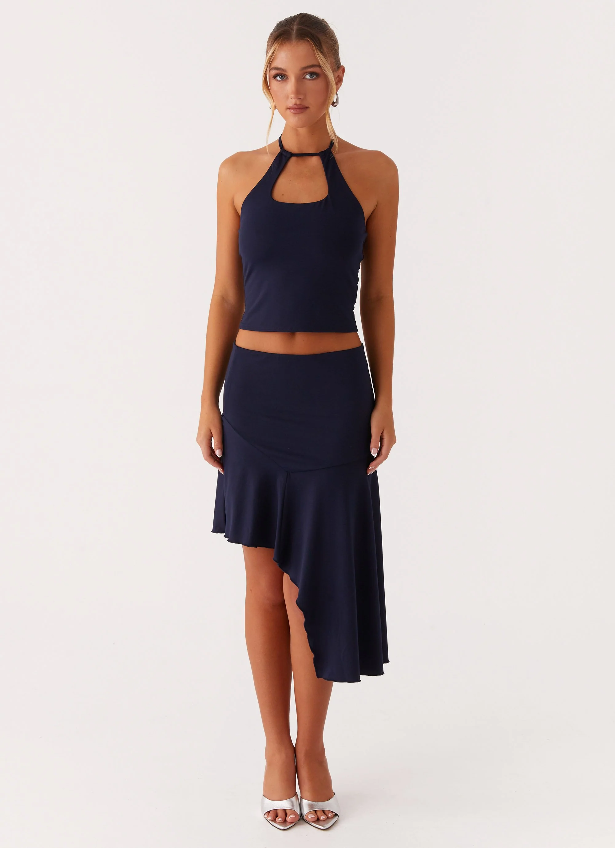 Paris Nights Halter Top - Navy - Image 2