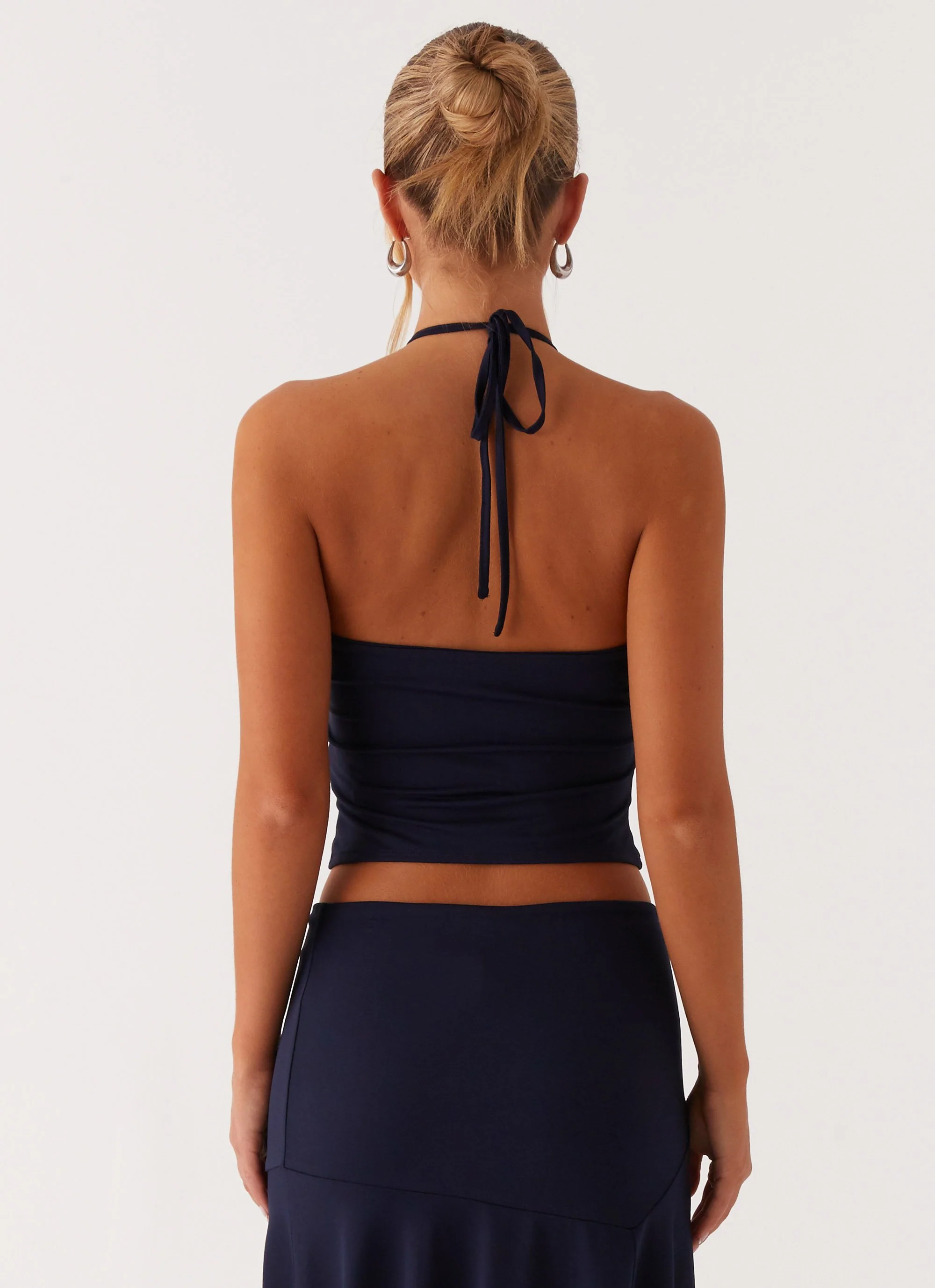 Paris Nights Halter Top - Navy - Image 4