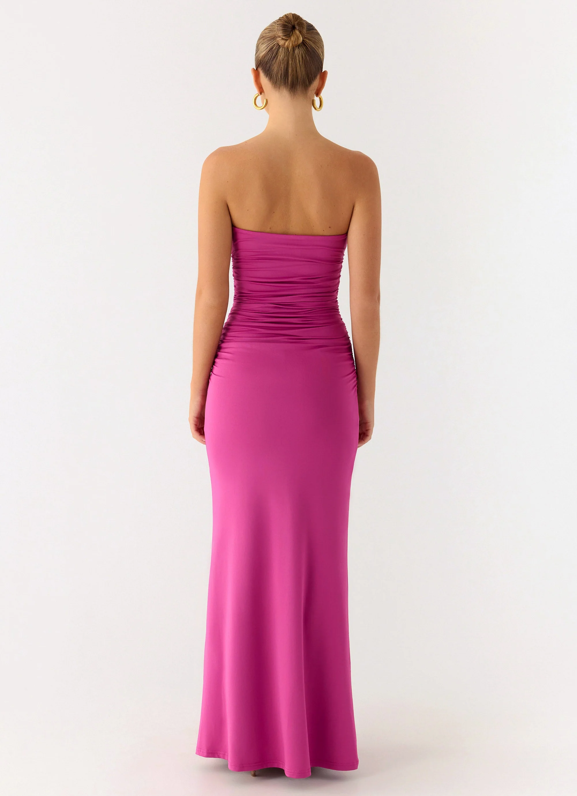 Party After Party Shell Maxi Dress - Fuchsia - Image 3