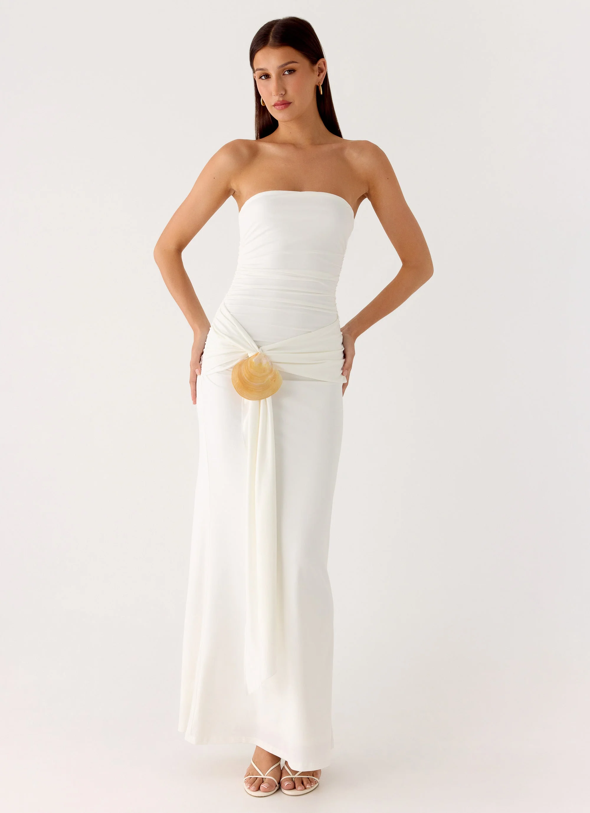 Party After Party Shell Maxi Dress - White - Image 4