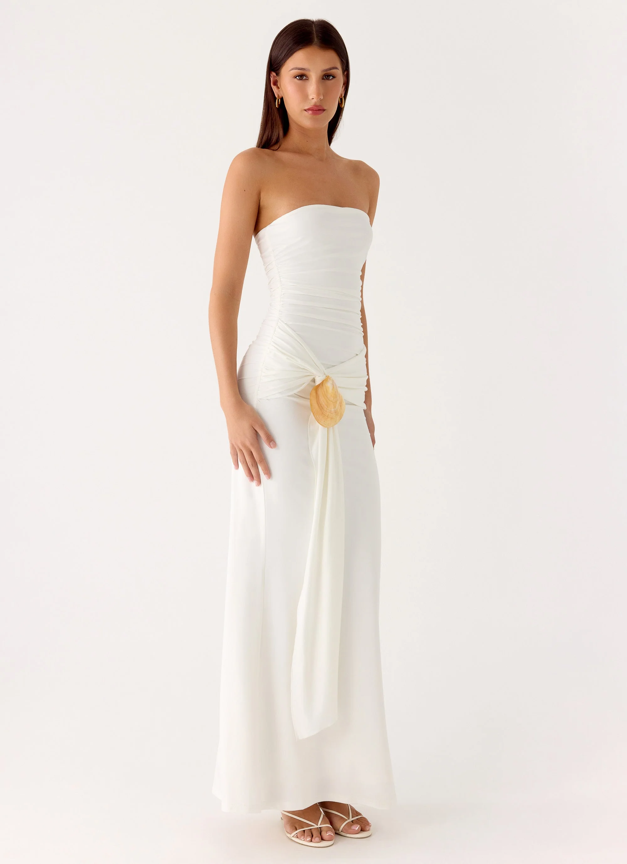 Party After Party Shell Maxi Dress - White - Image 5