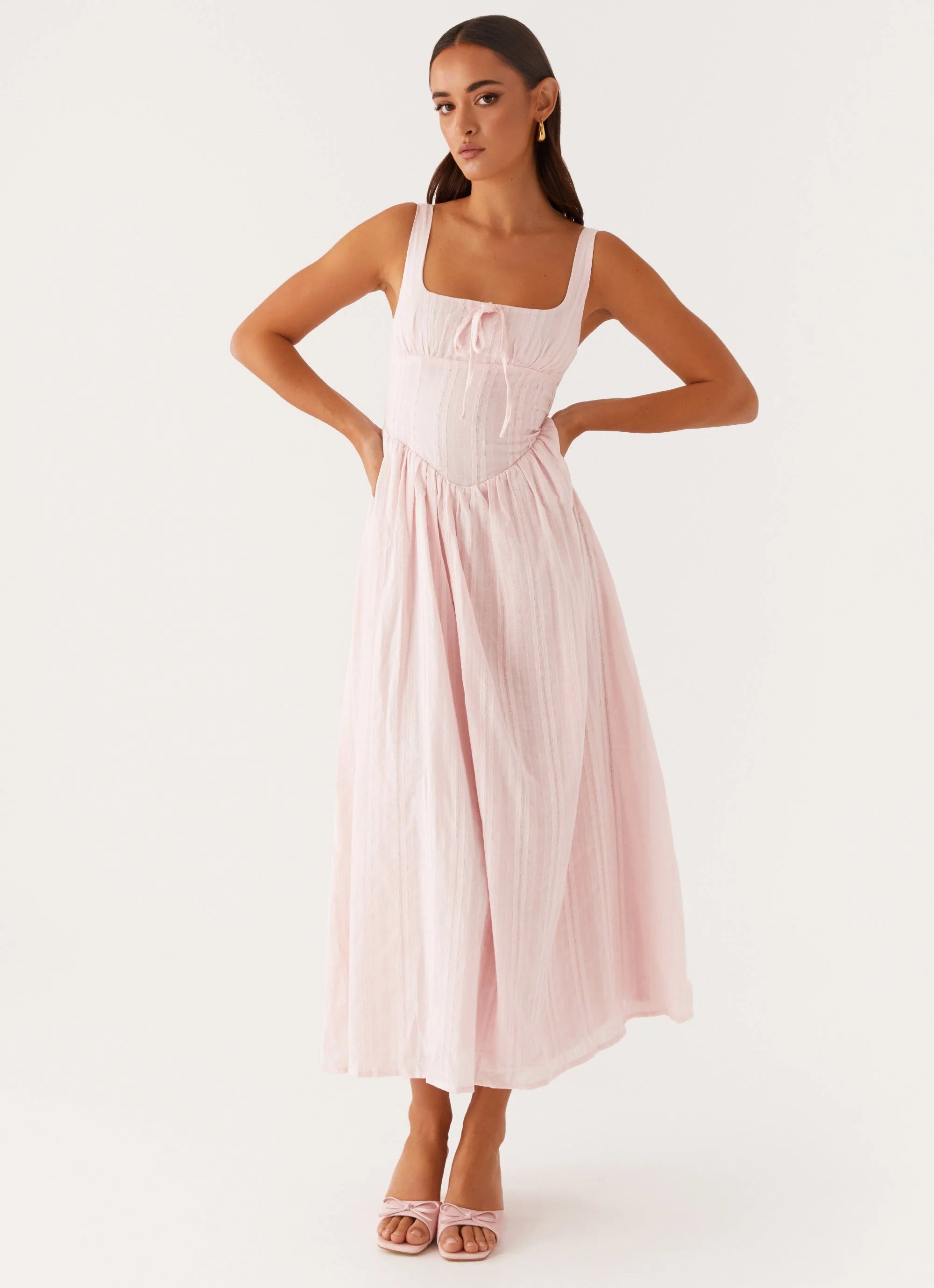 Pascuelle Midi Dress - Pink - Image 5