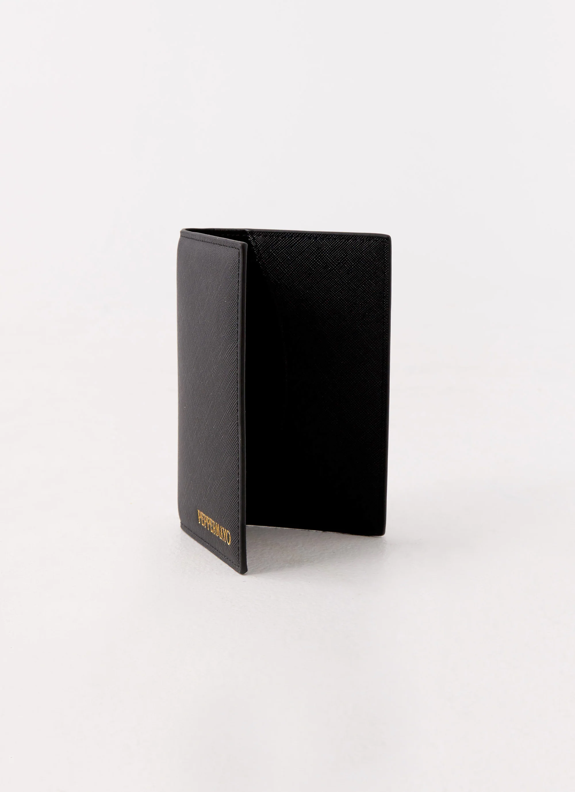 Passport Holder & Luggage Tag Set - Black - Image 4