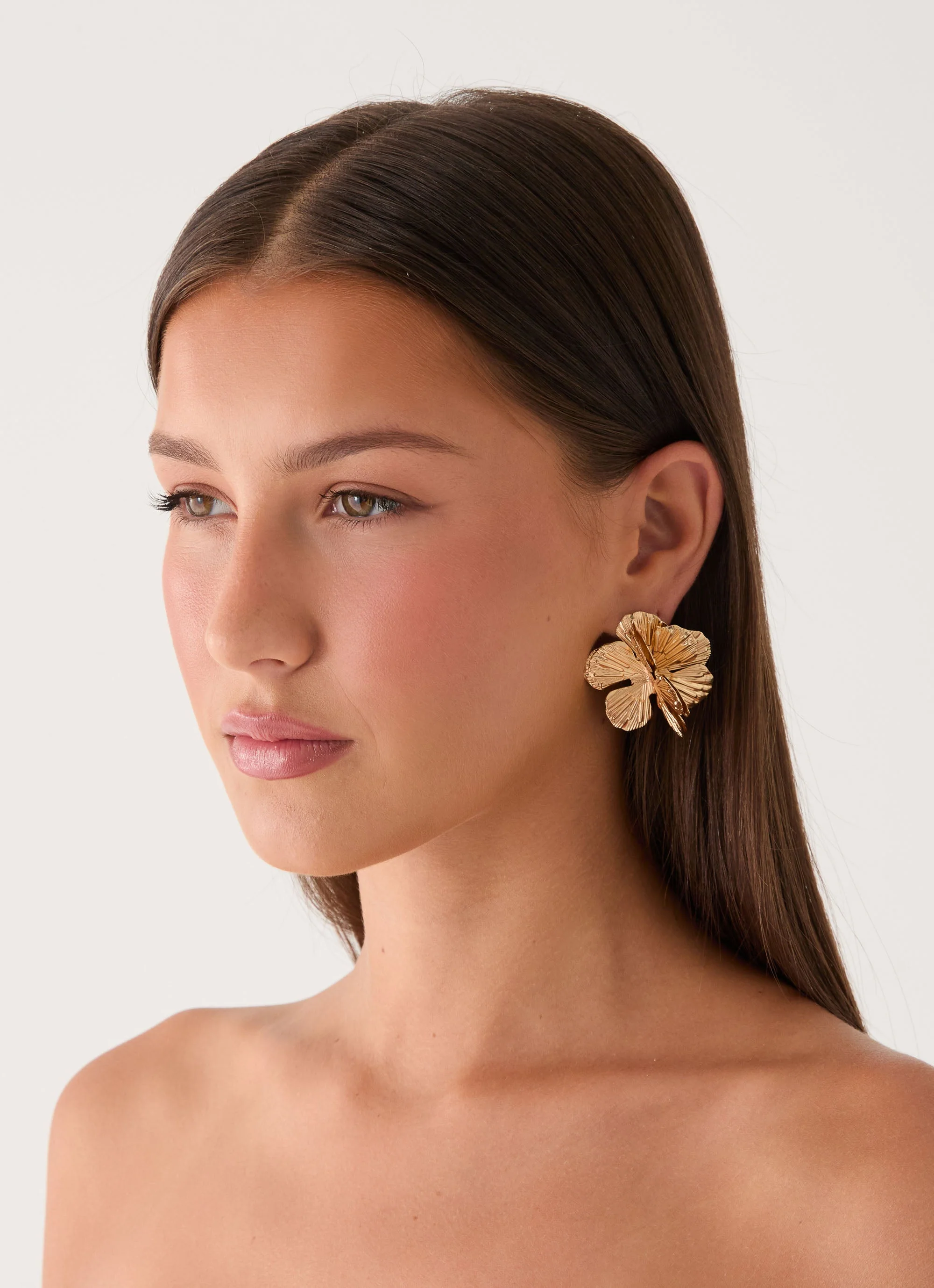 Peachy Dream Earrings - Gold - Image 3