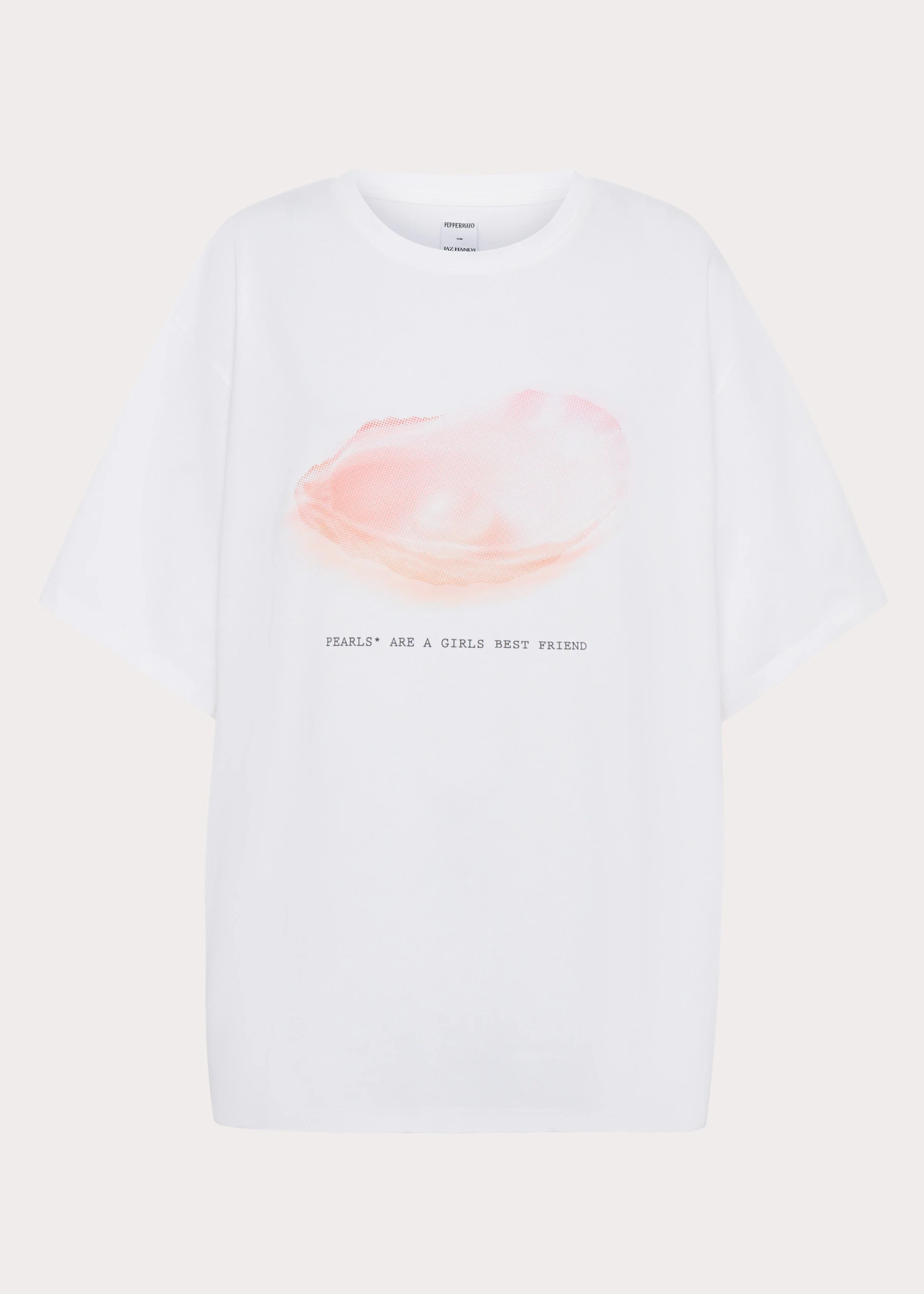 Pearl Oversized Tee - White - Image 8
