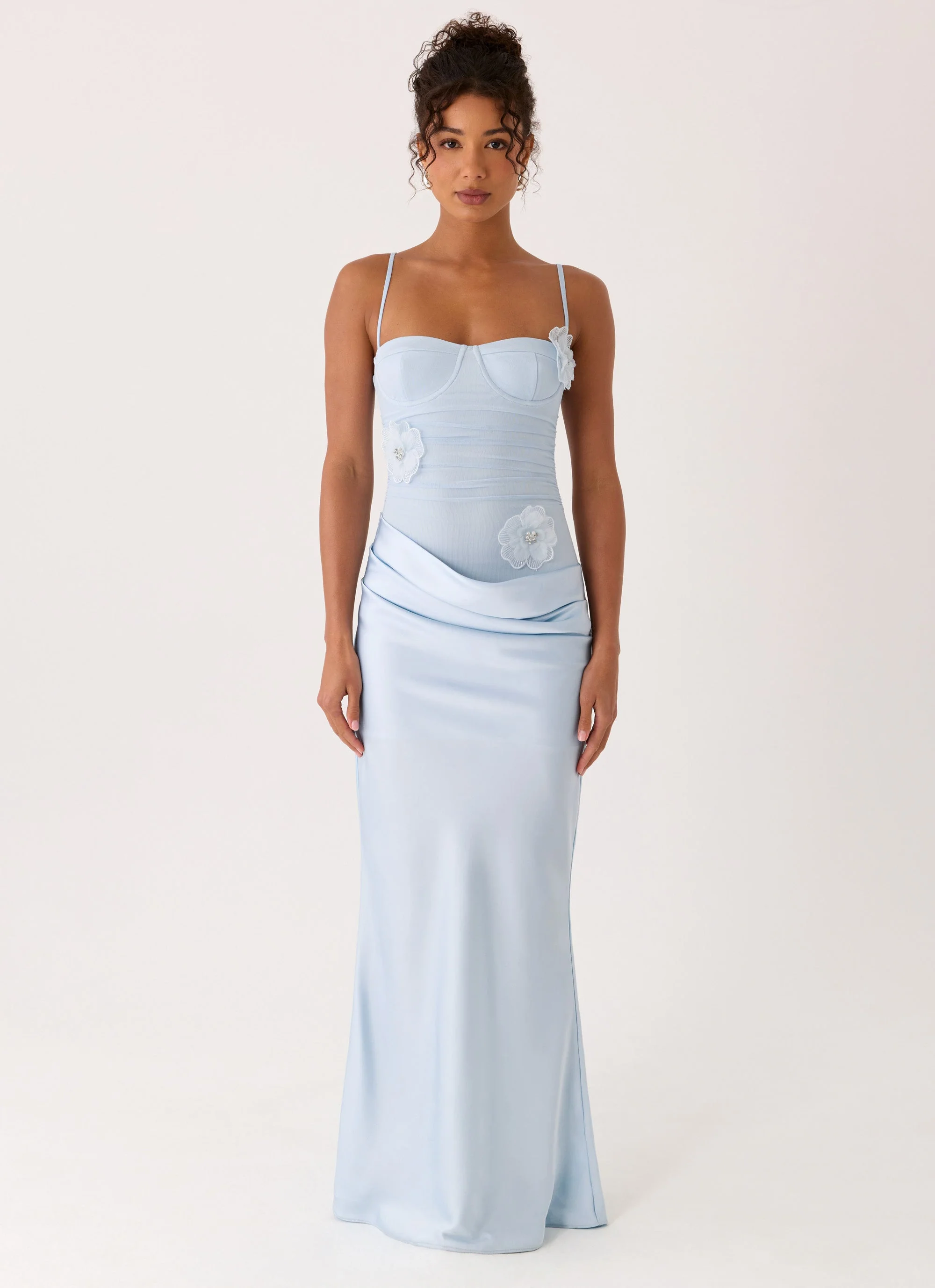 Peasella Maxi Dress - Blue - Image 4