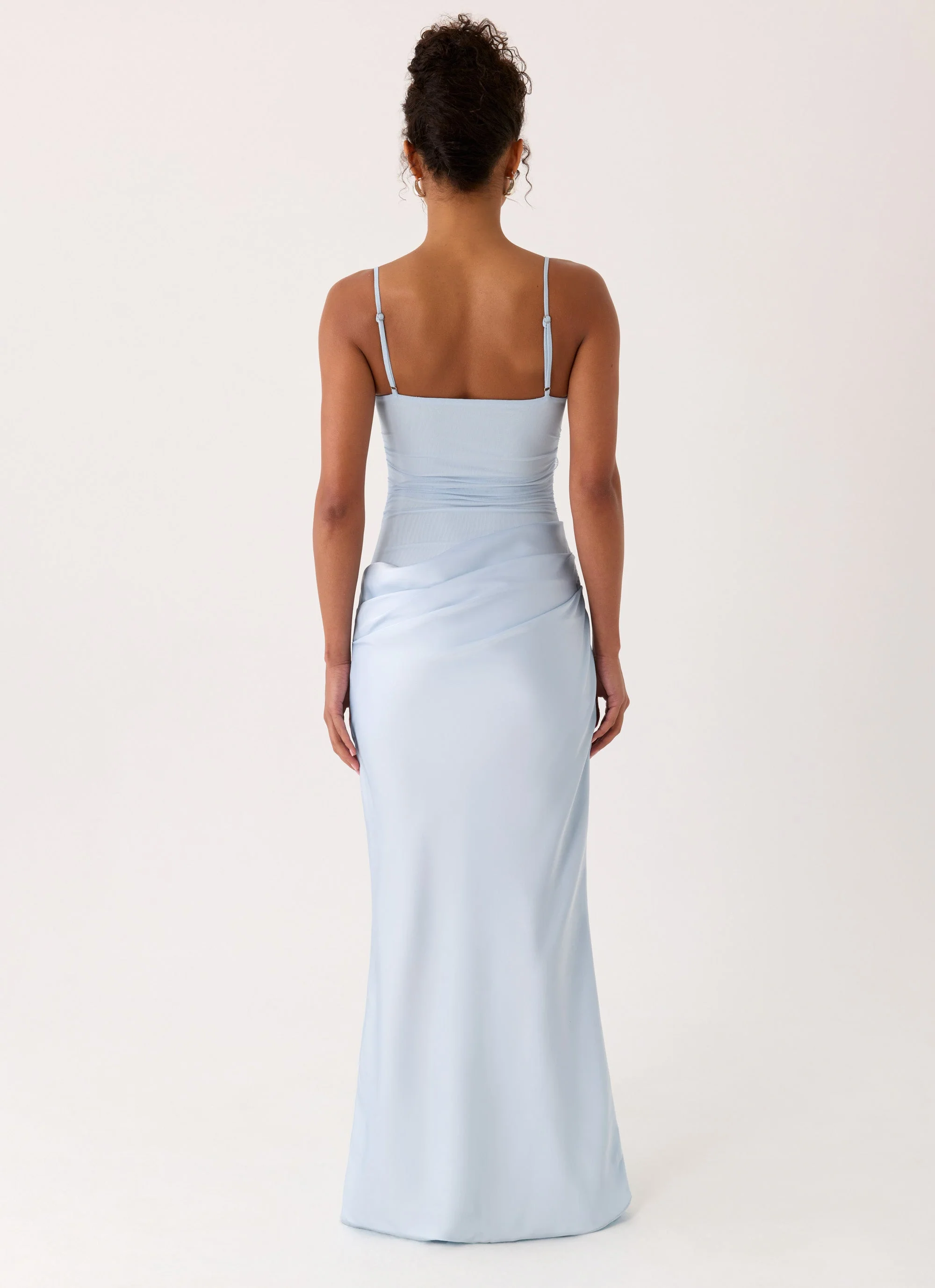 Peasella Maxi Dress - Blue - Image 6