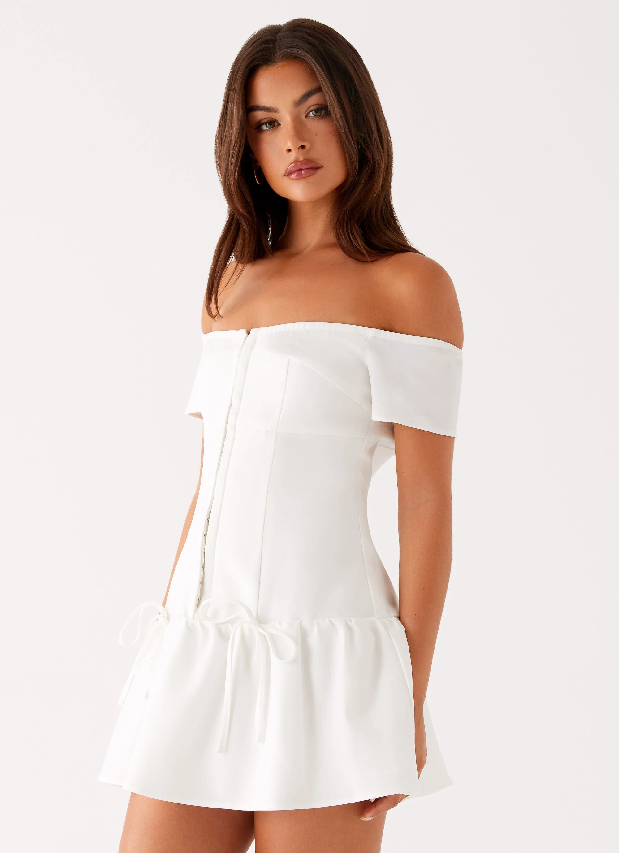 Penny Mini Dress - White - Image 5