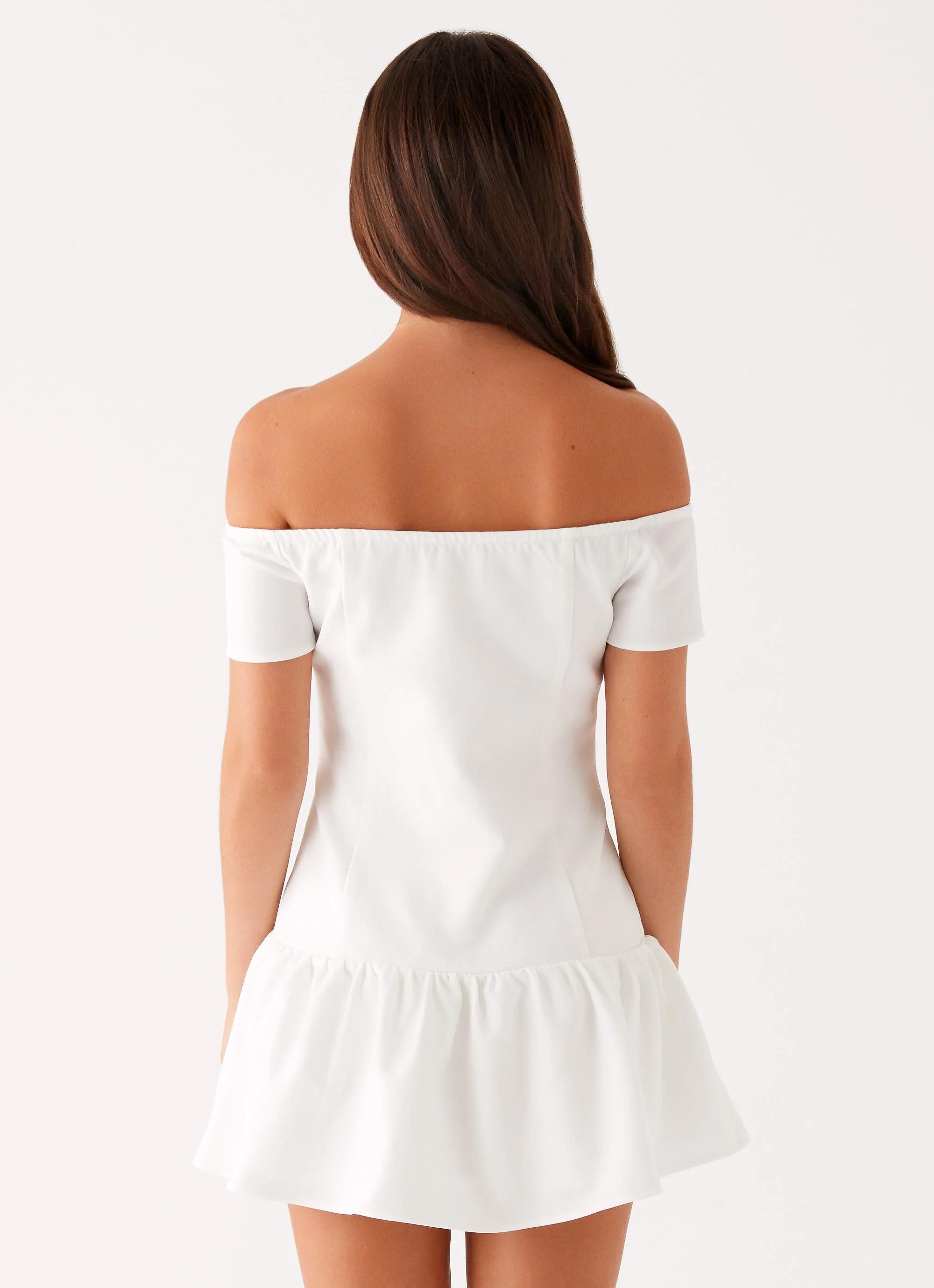 Penny Mini Dress - White - Image 6