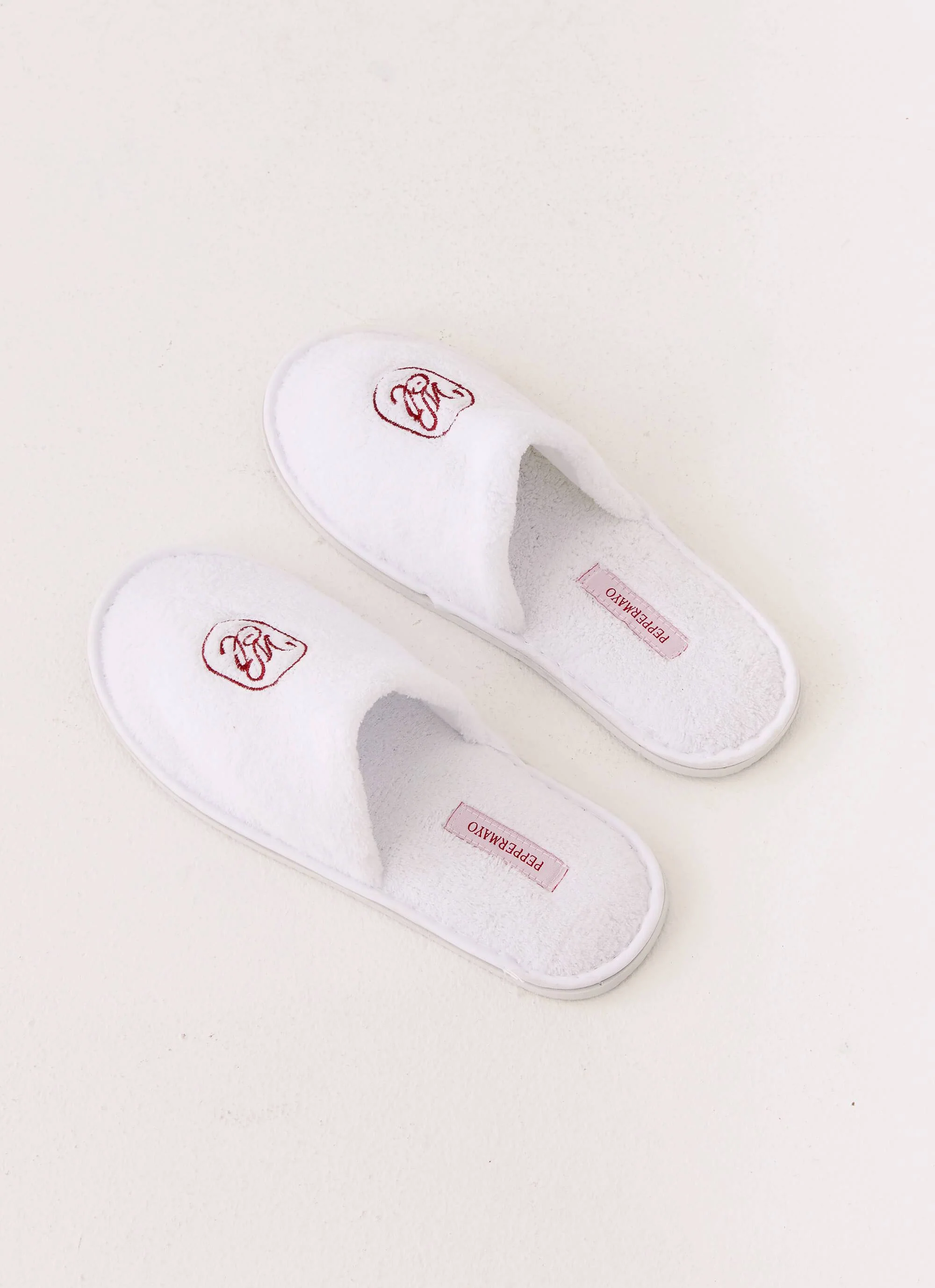 Peppermayo Branded Slippers - White - Image 3