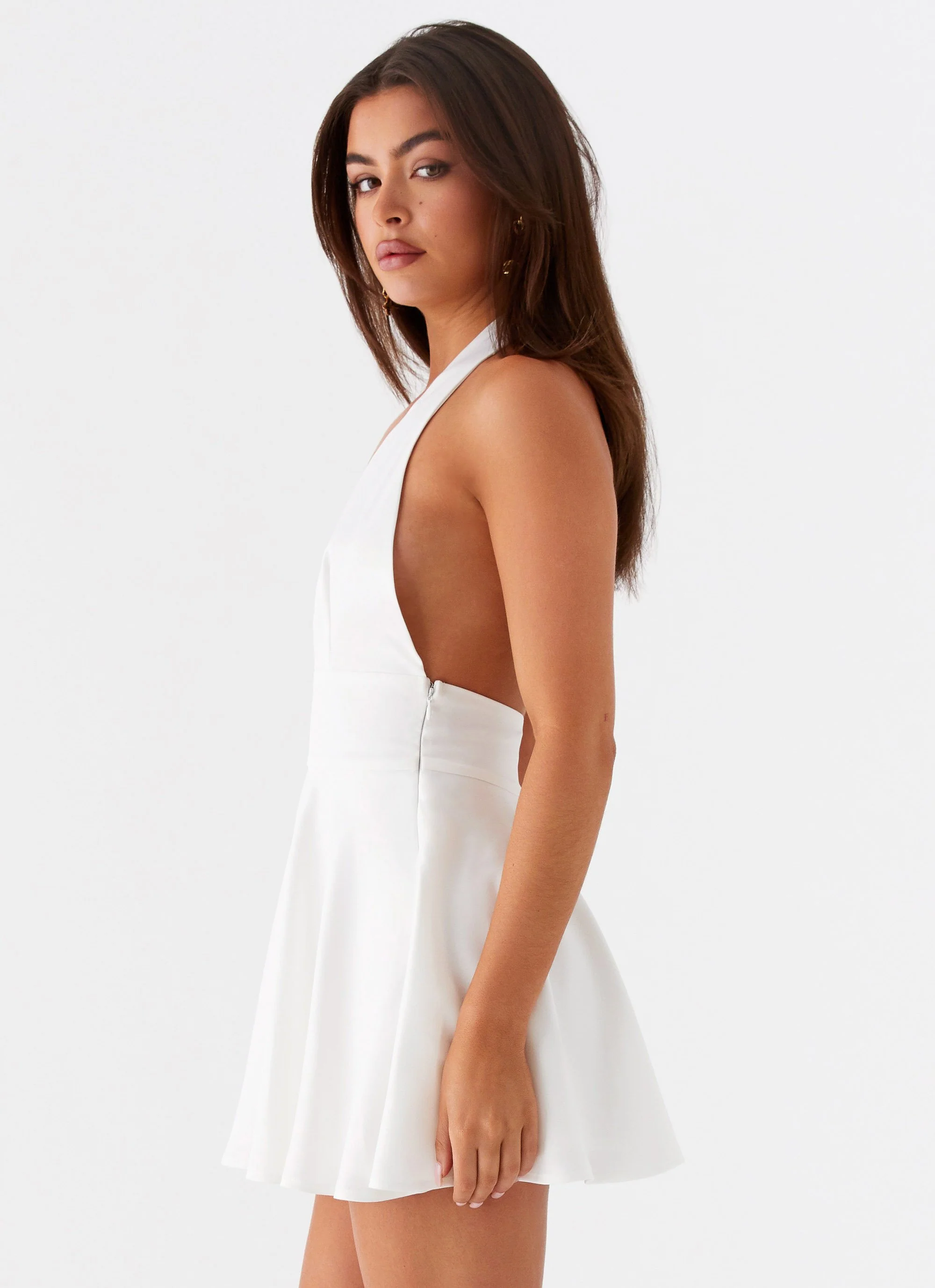 Peppermint Mini Dress - White - Image 5