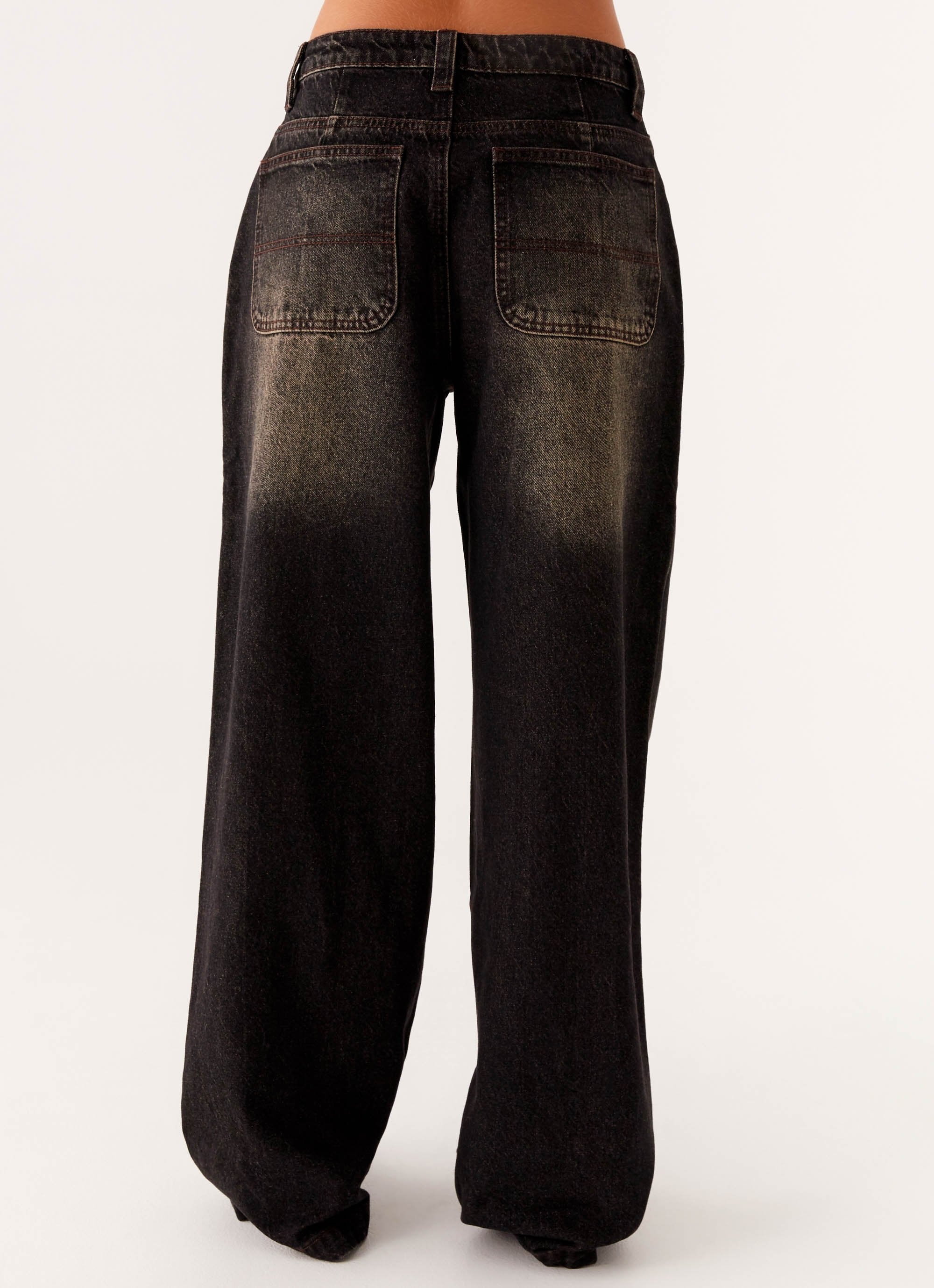 Pera Baggy Denim Jeans - Brown Wash - Image 6