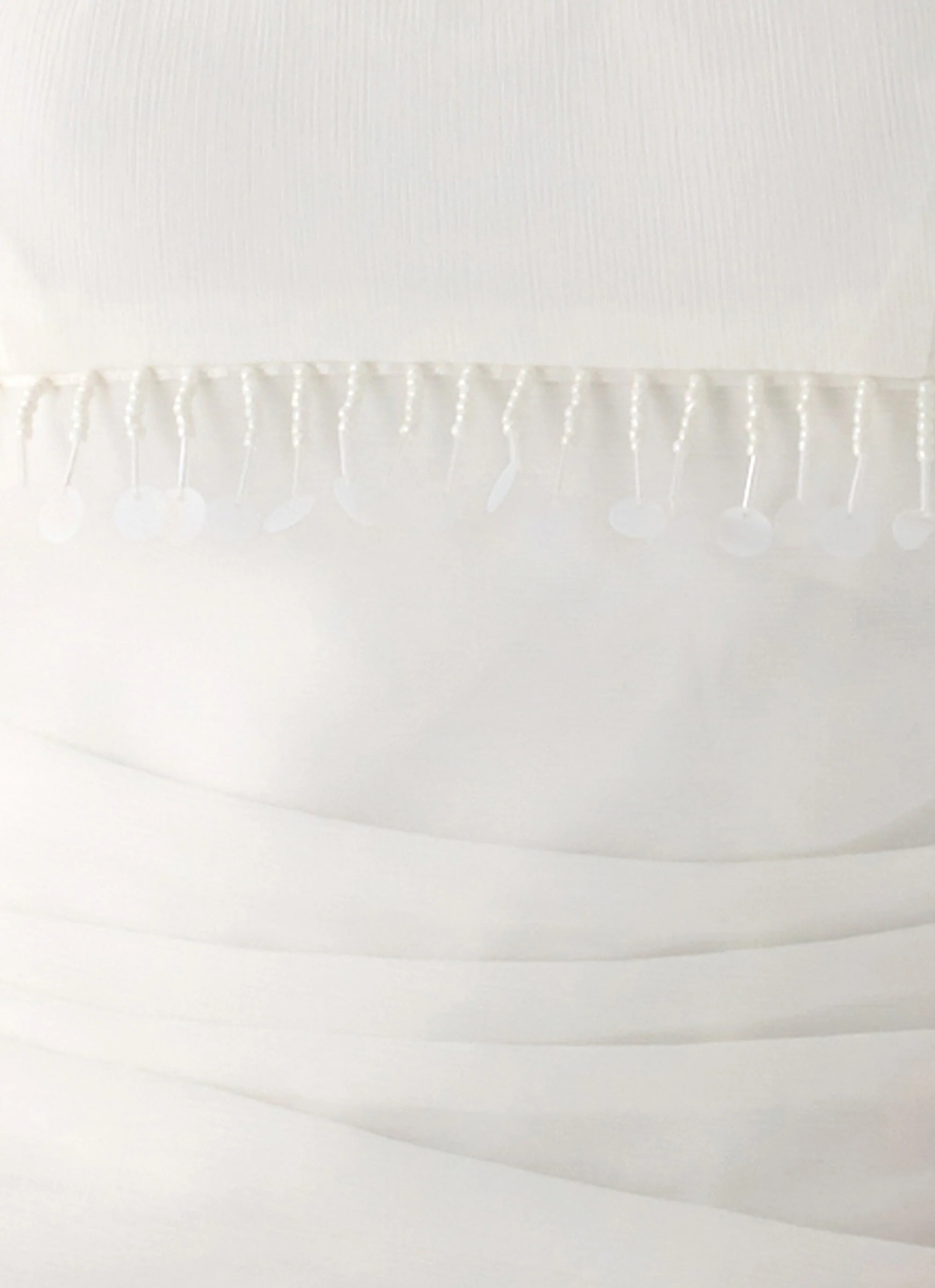 Perfect Celebrity Beaded Top - White - Image 6