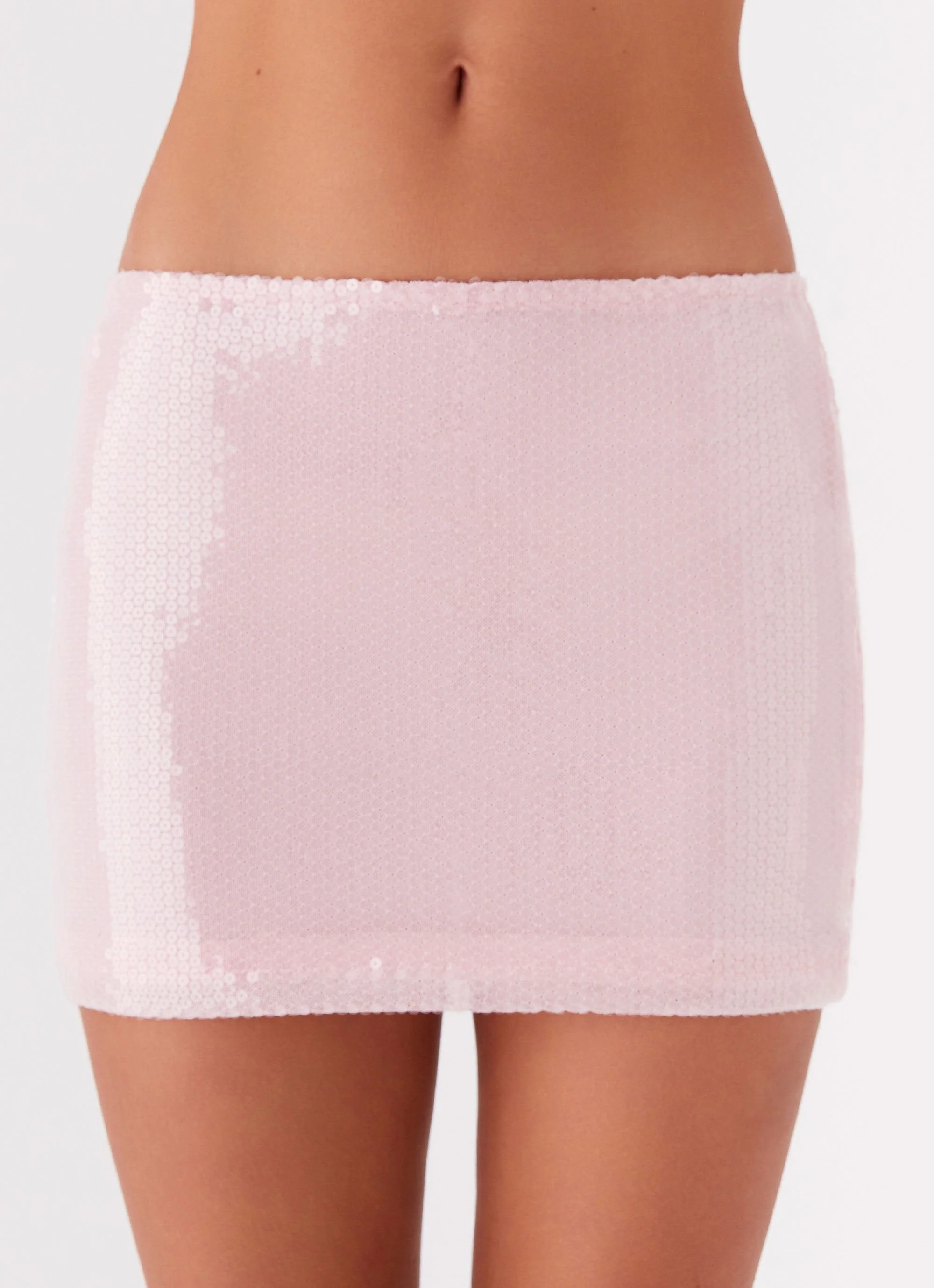 Perfect Fantasy Sequin Mini Skirt - Pink - Image 6
