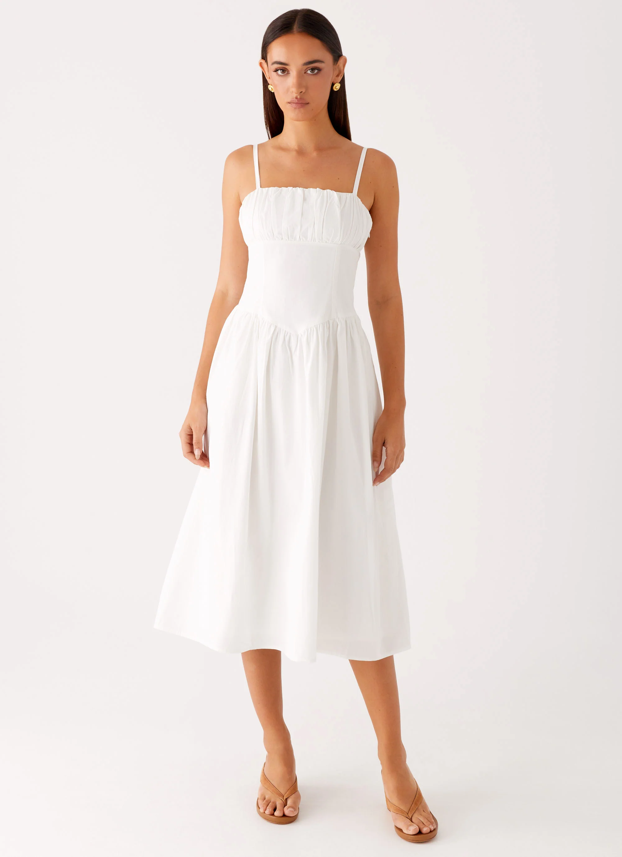 Phillipa Midi Dress - White - Image 2