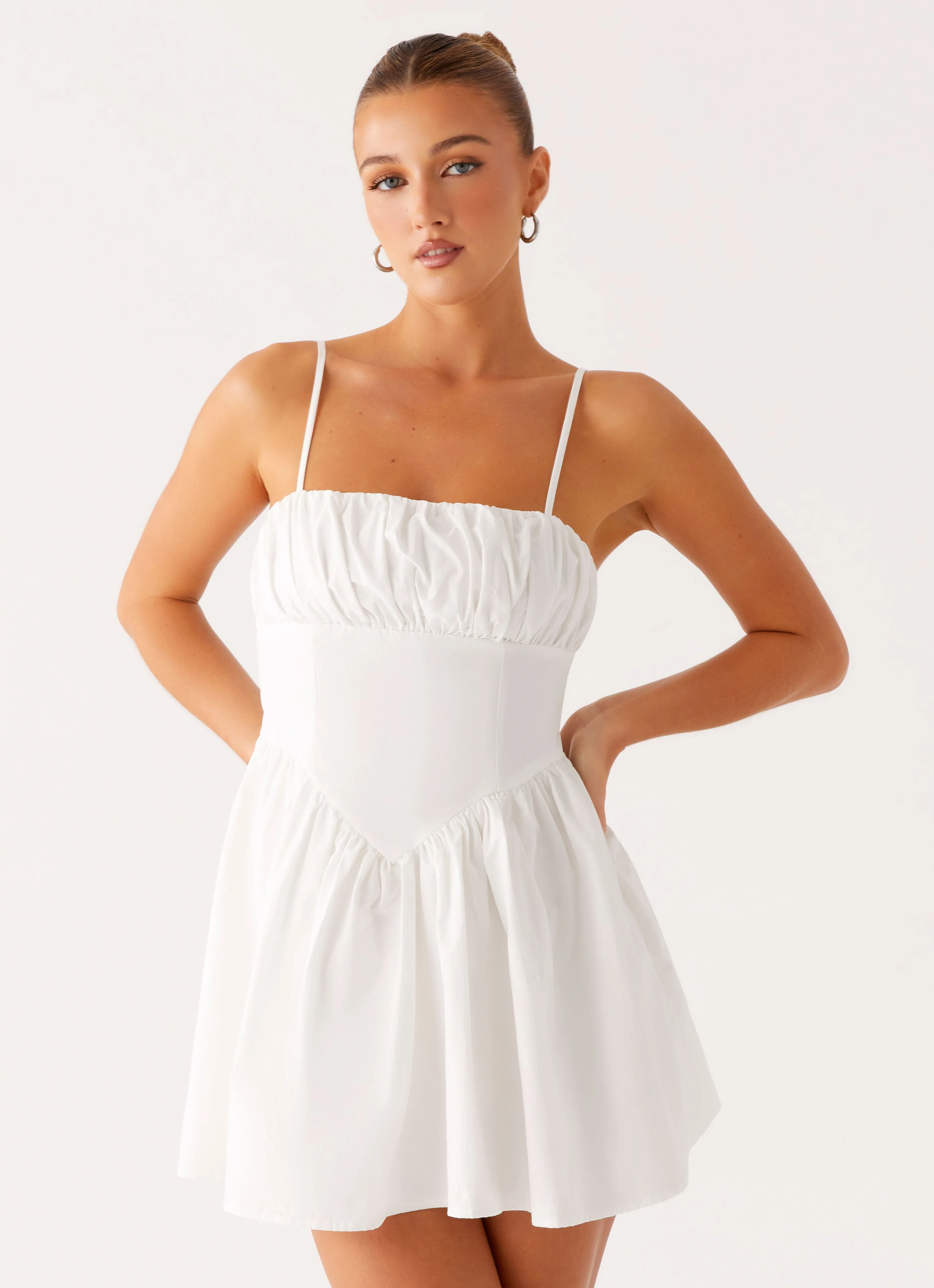 Phillipa Mini Dress - White - Image 5