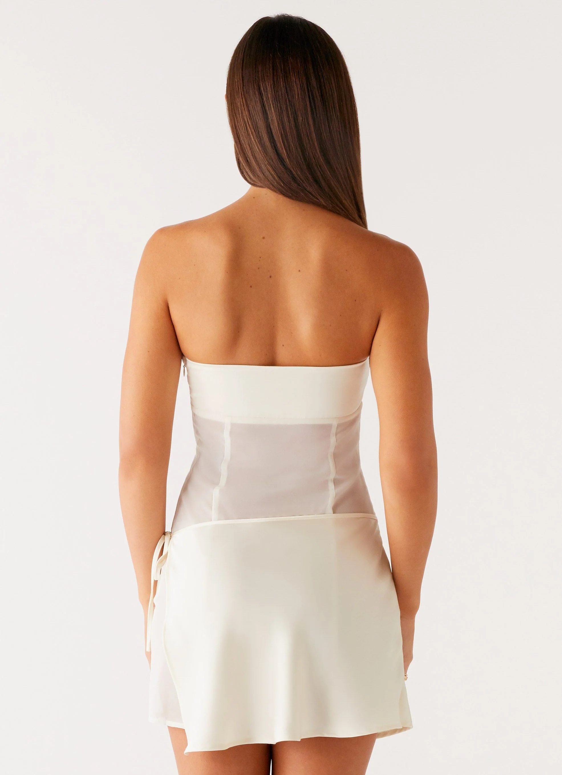 Philomena Mini Dress - Off White - Image 3