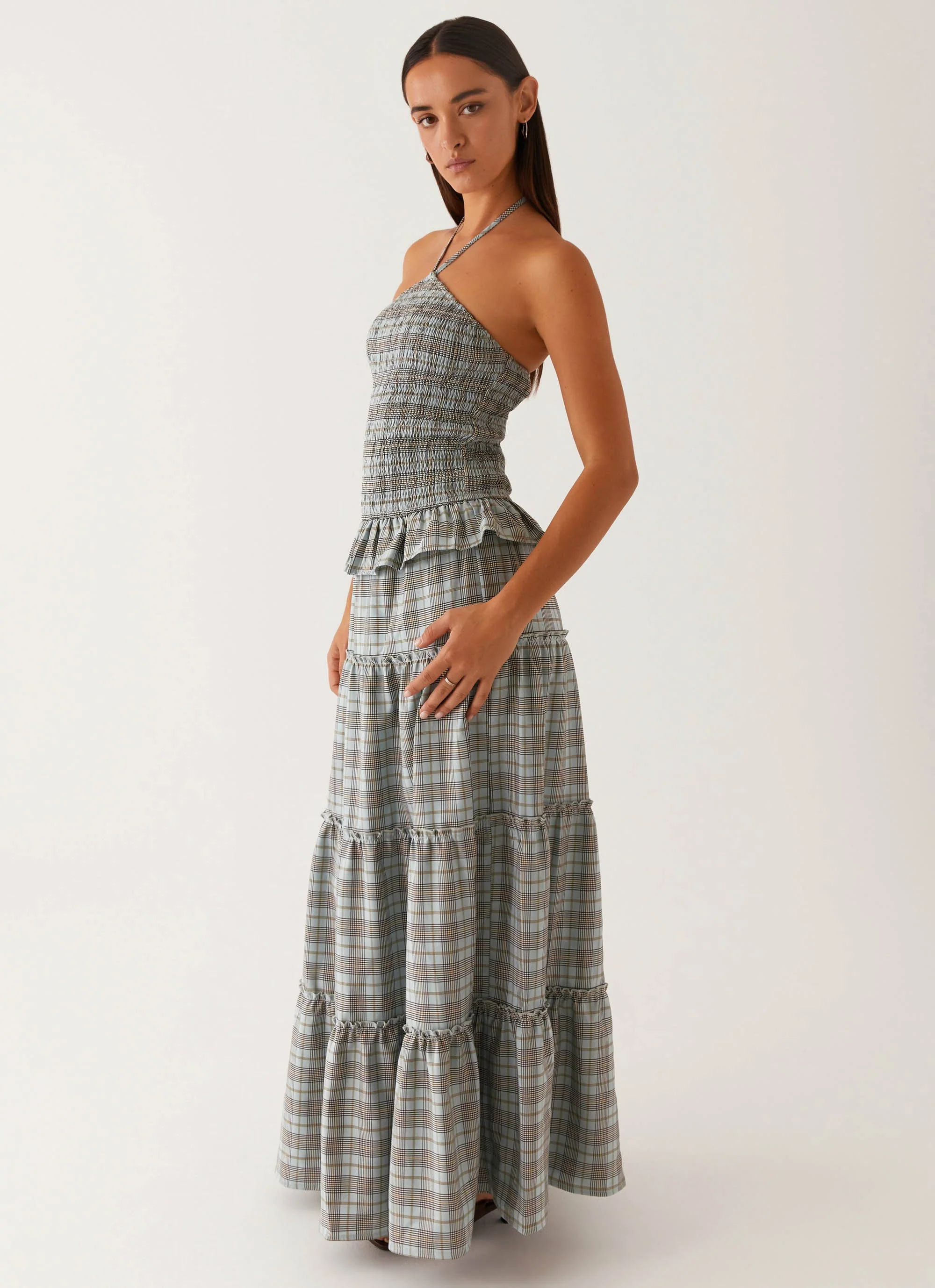 Picture This Maxi Dress - Check - Image 4