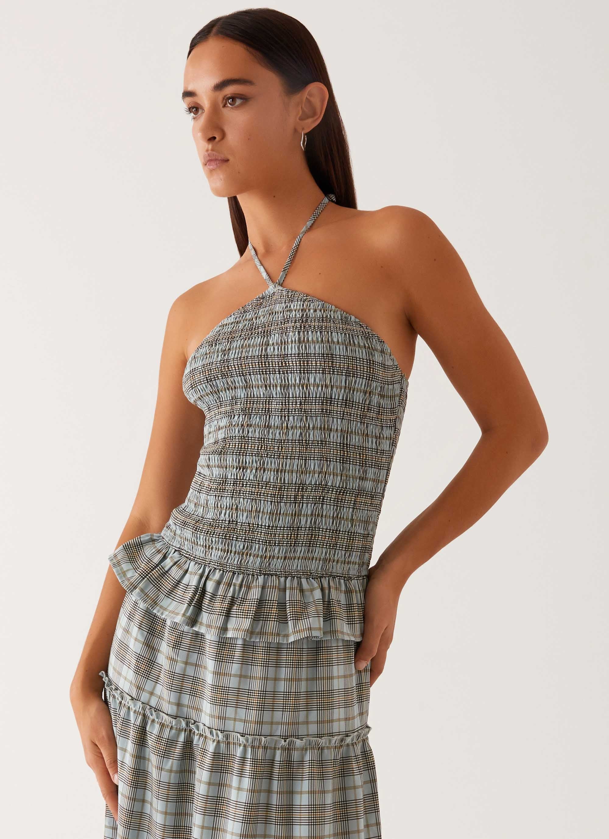 Picture This Maxi Dress - Check - Image 6