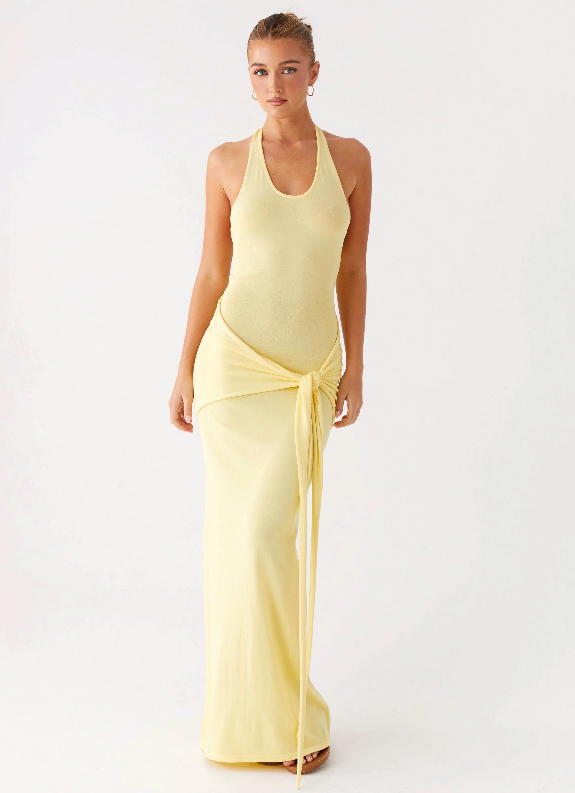 Pina Colada Knit Maxi Dress - Yellow - Image 5