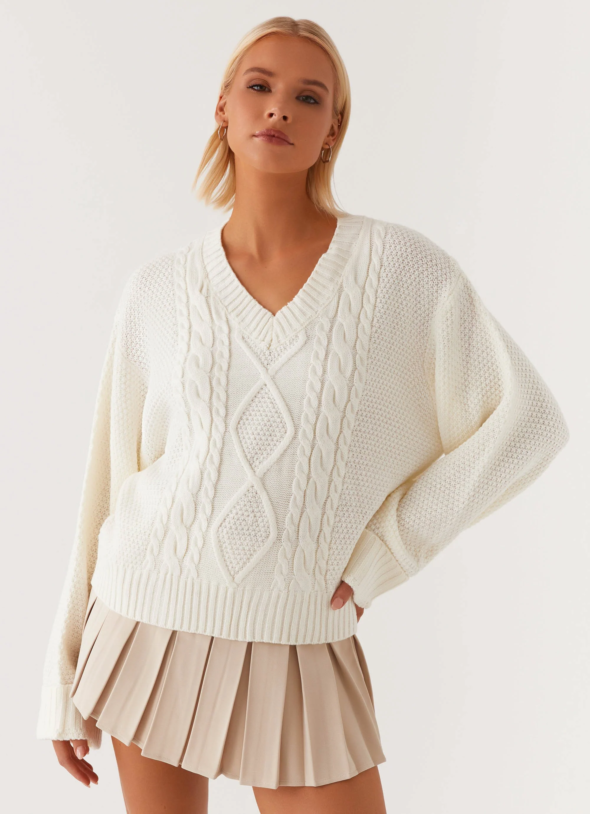 Play Pretend Knit Jumper - Ivory - Image 5