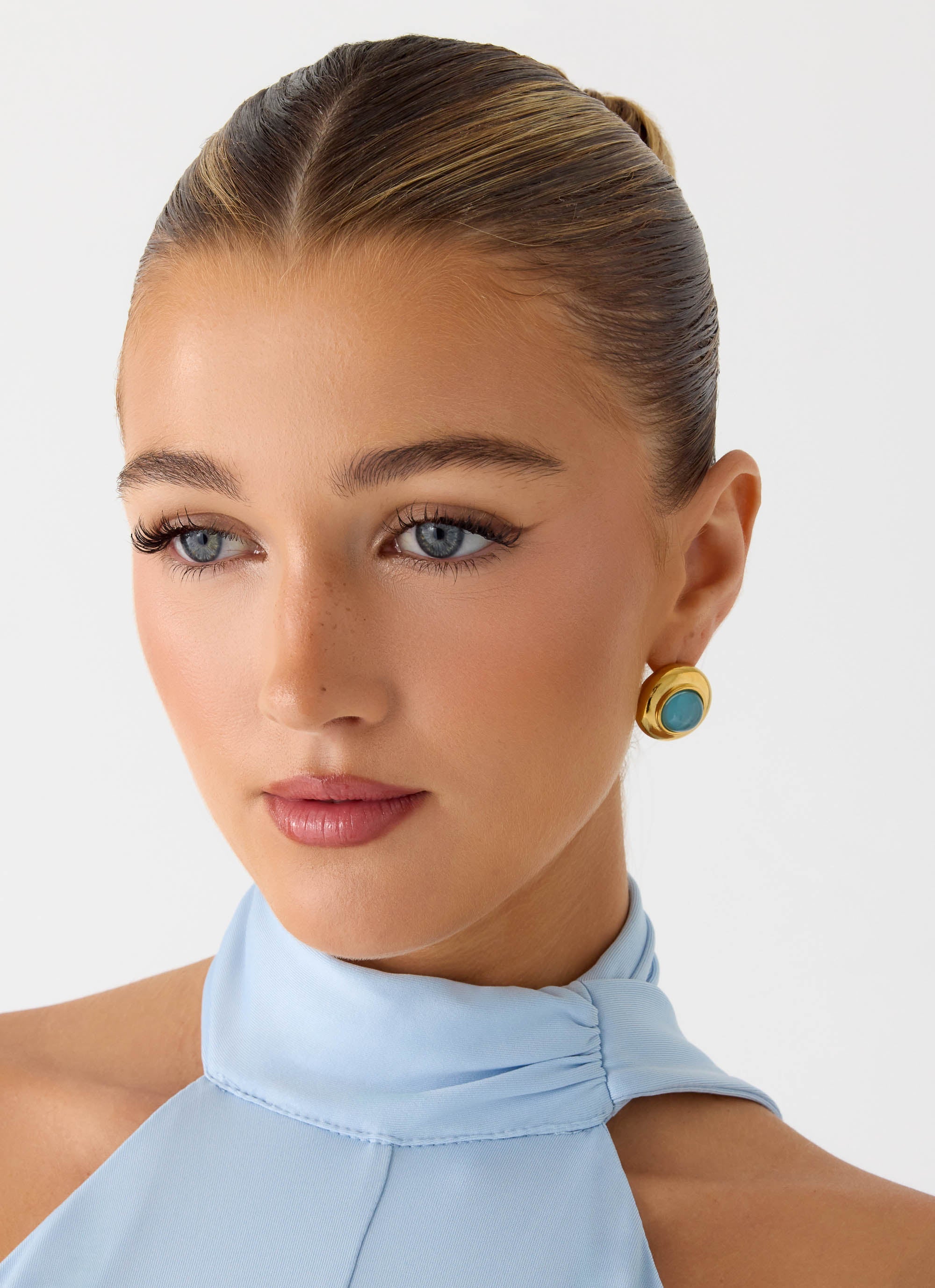 Poise Earrings - Blue - Image 3