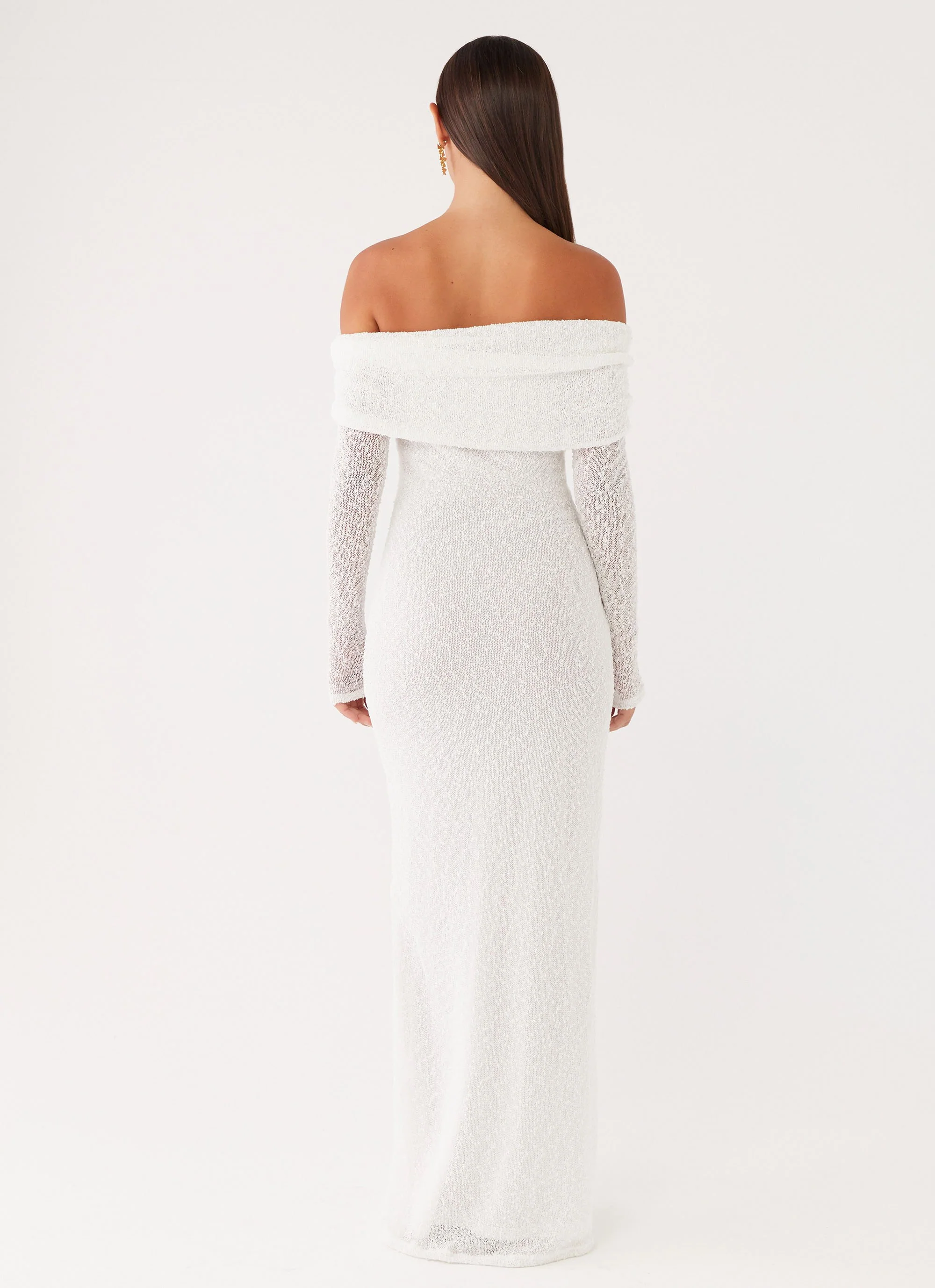 Pollyanna Knit Hardware Maxi Dress - Ivory - Image 5