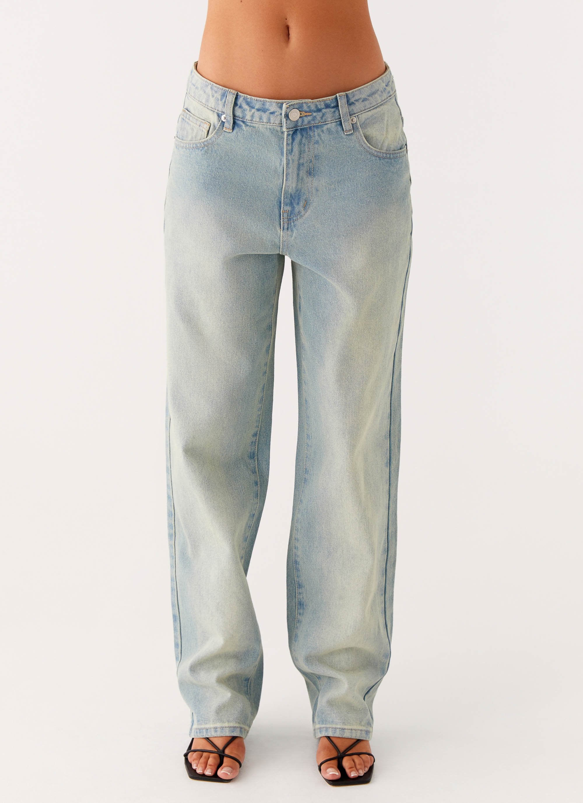 Poppy Low Rise Denim Jeans - Vintage Denim - Image 4