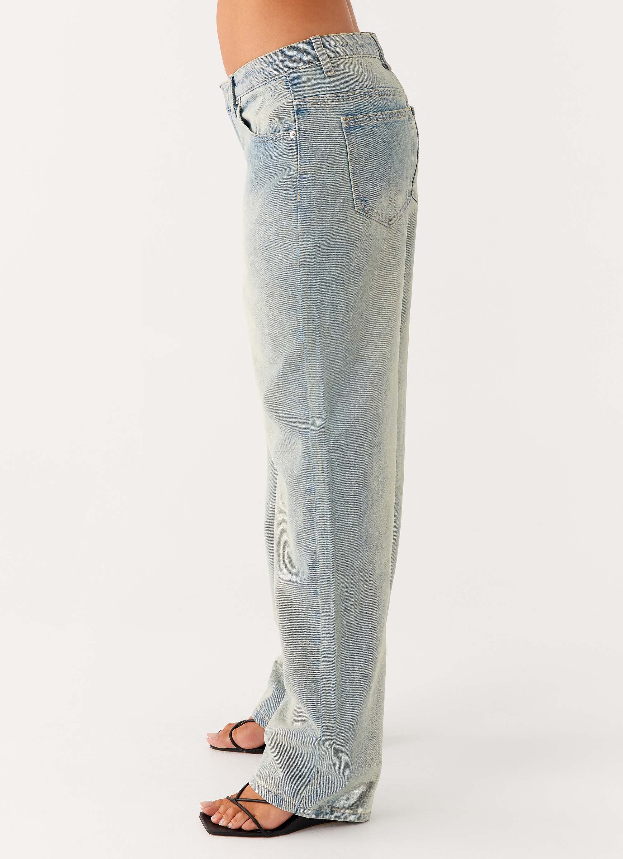 Poppy Low Rise Denim Jeans - Vintage Denim - Image 5