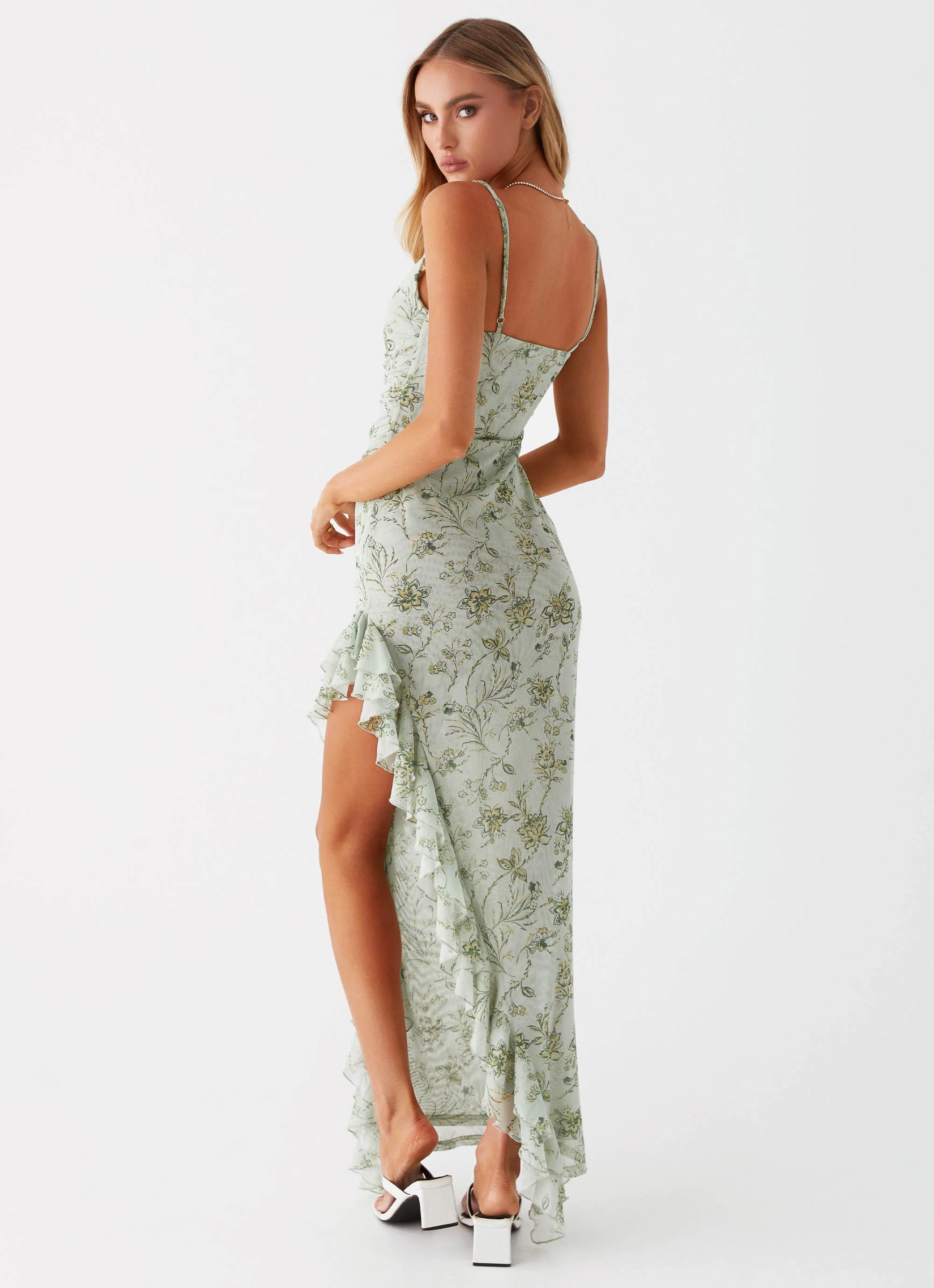 Princessa Maxi Dress - Sage Floral - Image 3