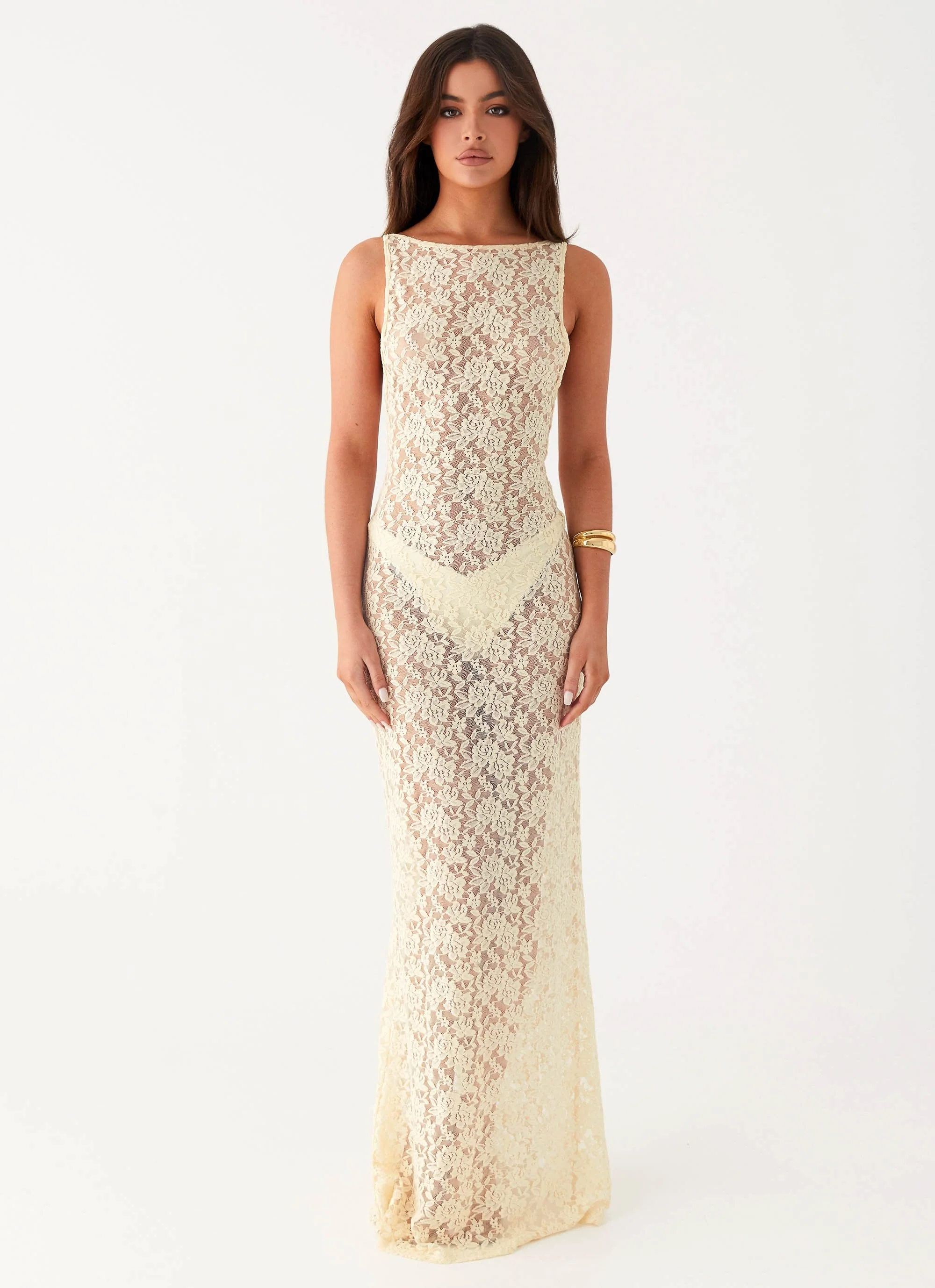 Promised Land Lace Maxi Dress - Ivory - Image 2