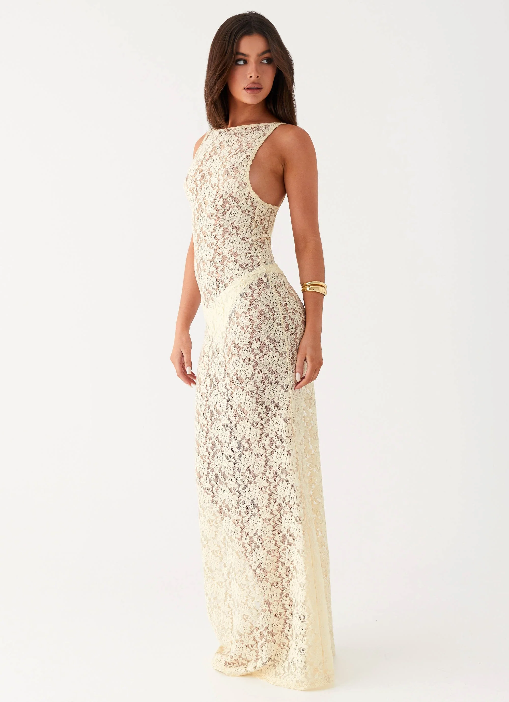 Promised Land Lace Maxi Dress - Ivory - Image 3