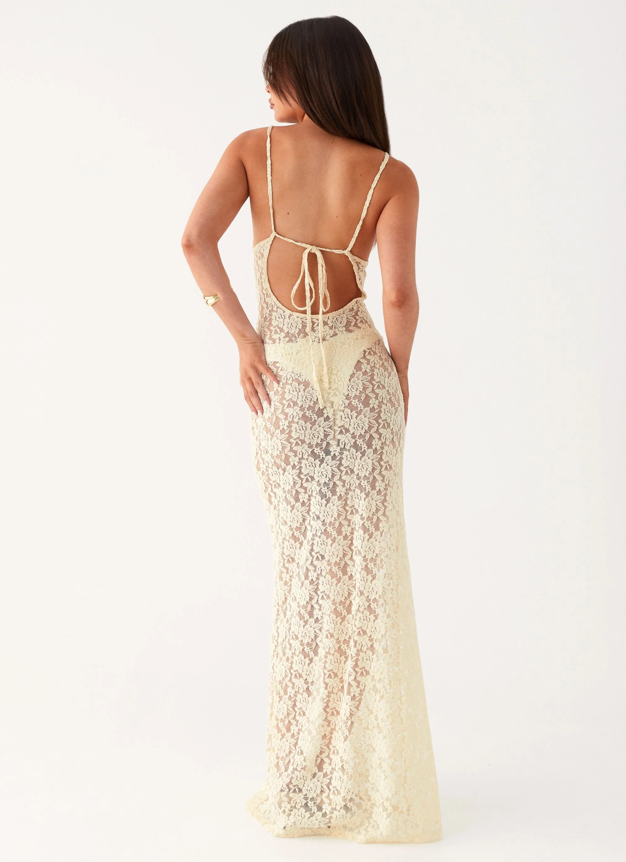 Promised Land Lace Maxi Dress - Ivory - Image 4