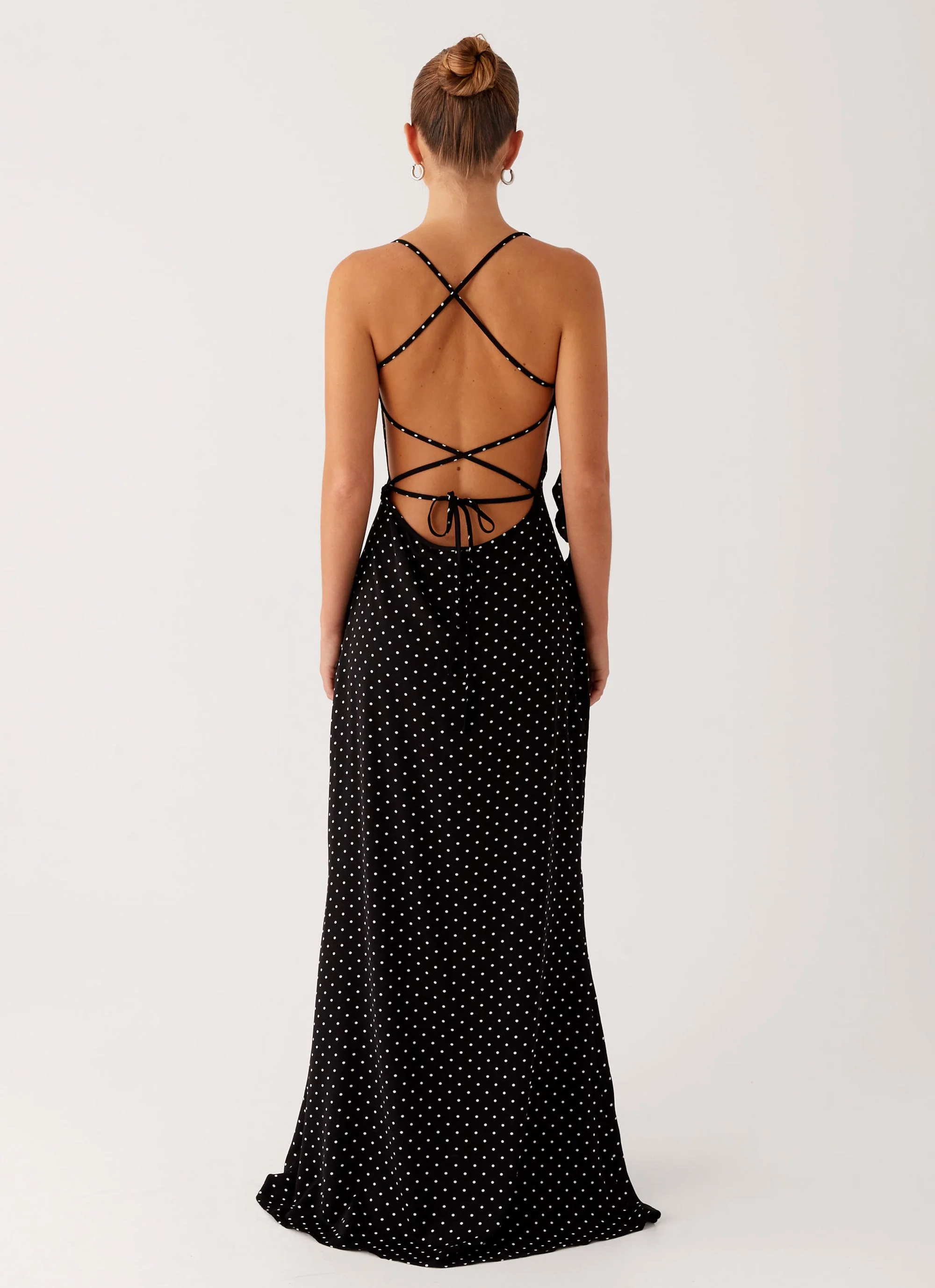Purely Maxi Dress - Black Polka Dot - Image 4